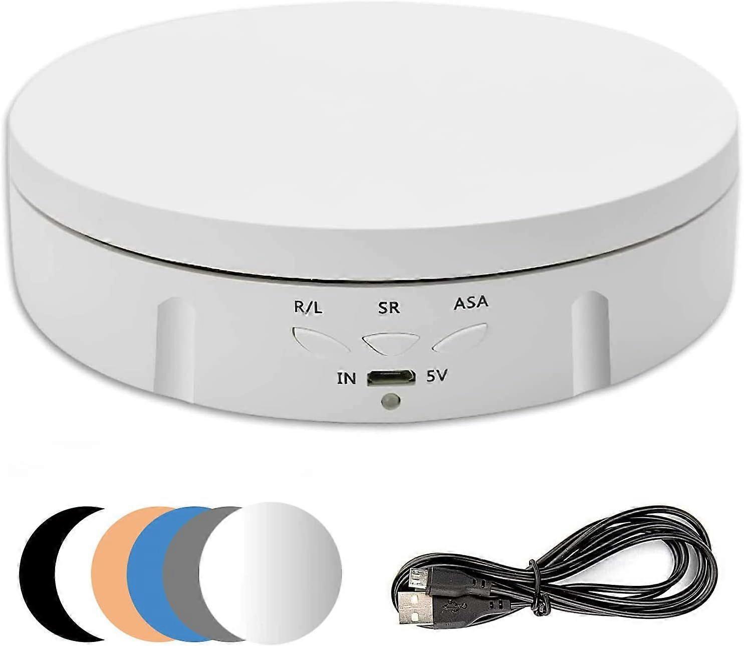 Electric Rotating Turntable for Photography - Adjustable Motorized Rotating Stand Display