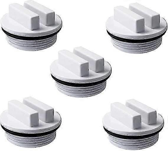 5 Pcs Winterizing Plug Pool Return Plug 1.5 Inch Threaded Pool Hose Plugs Swimming Pool Spa Return Drain Line With Seal