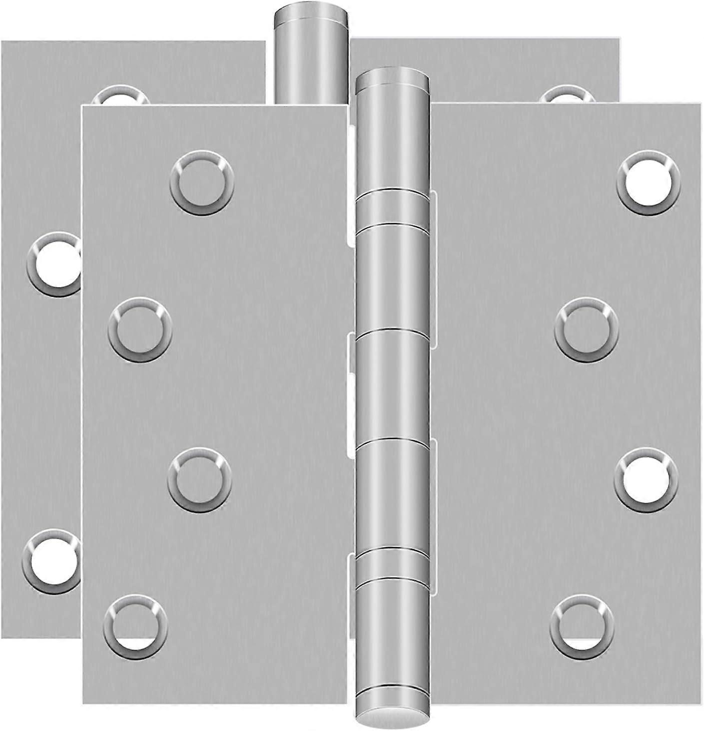 2 Pack Stainless Steel Door Hinges for Exterior Use 4 Inch