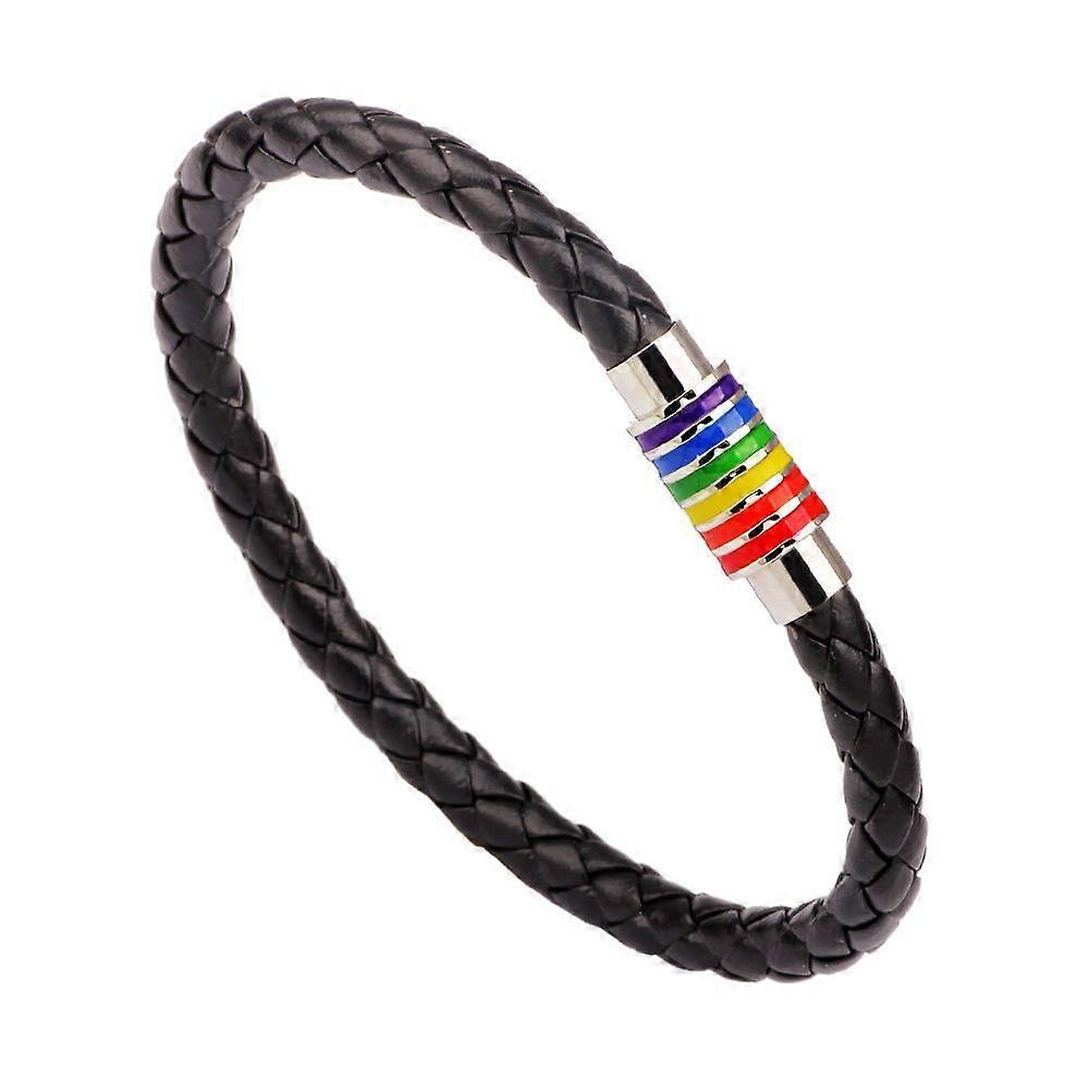 2 قطعة سوار فخر مثلي الجنس LGBT قوس قزح سوار ، سوار الفخر للزوجين سوار نسائي