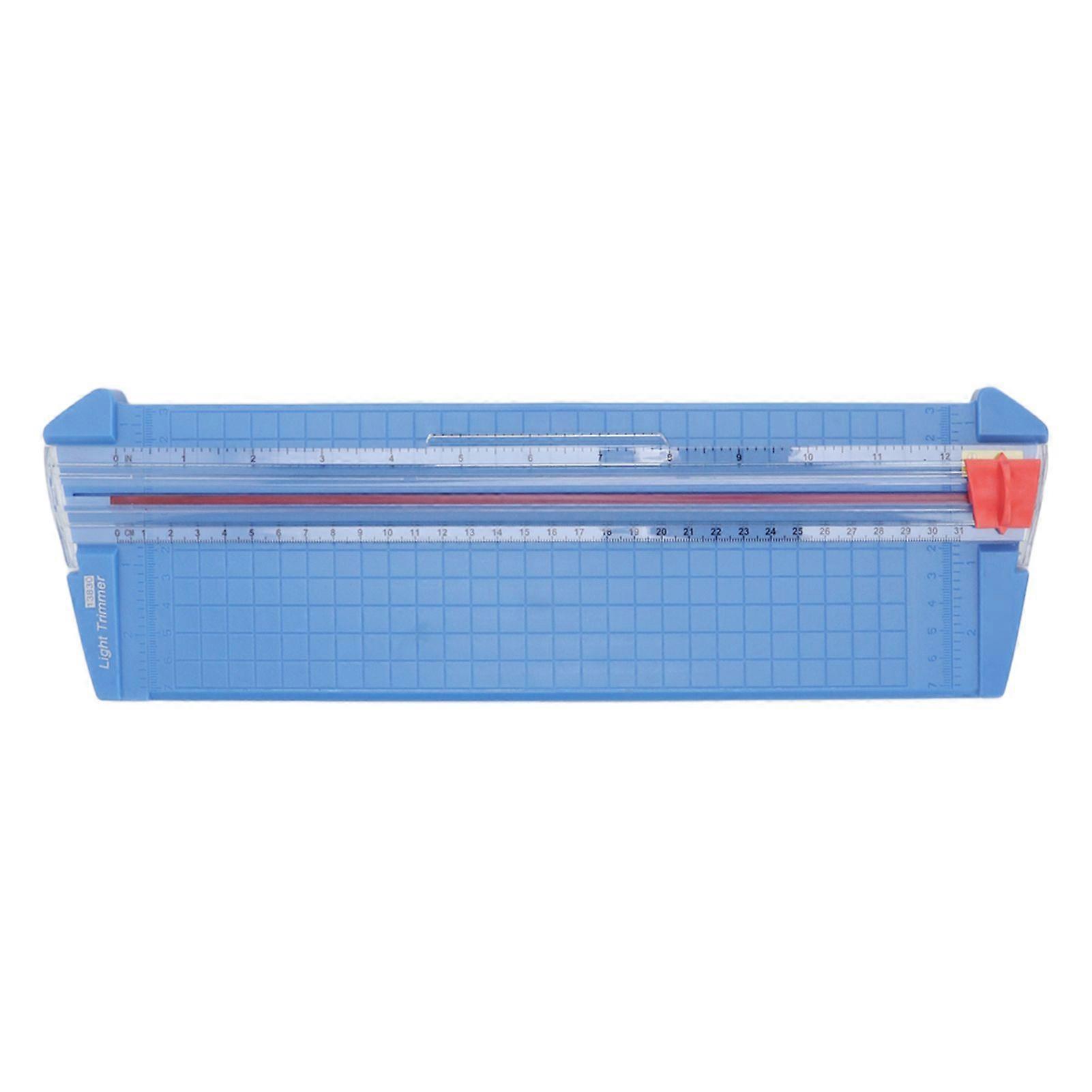 Small Paper Cutter Accurate Scale Metric Imperial System Lightweight Durable Easy Operation Paper Trimmer For A3 PaperAzure Blue