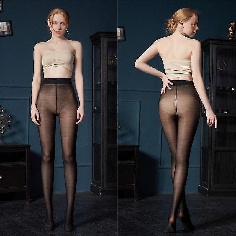 Collant lucidi e trasparenti da donna taglie forti 70D, calze sexy trasparenti, leggings elastici lucidi, calze modellanti, calzini lunghi per donna