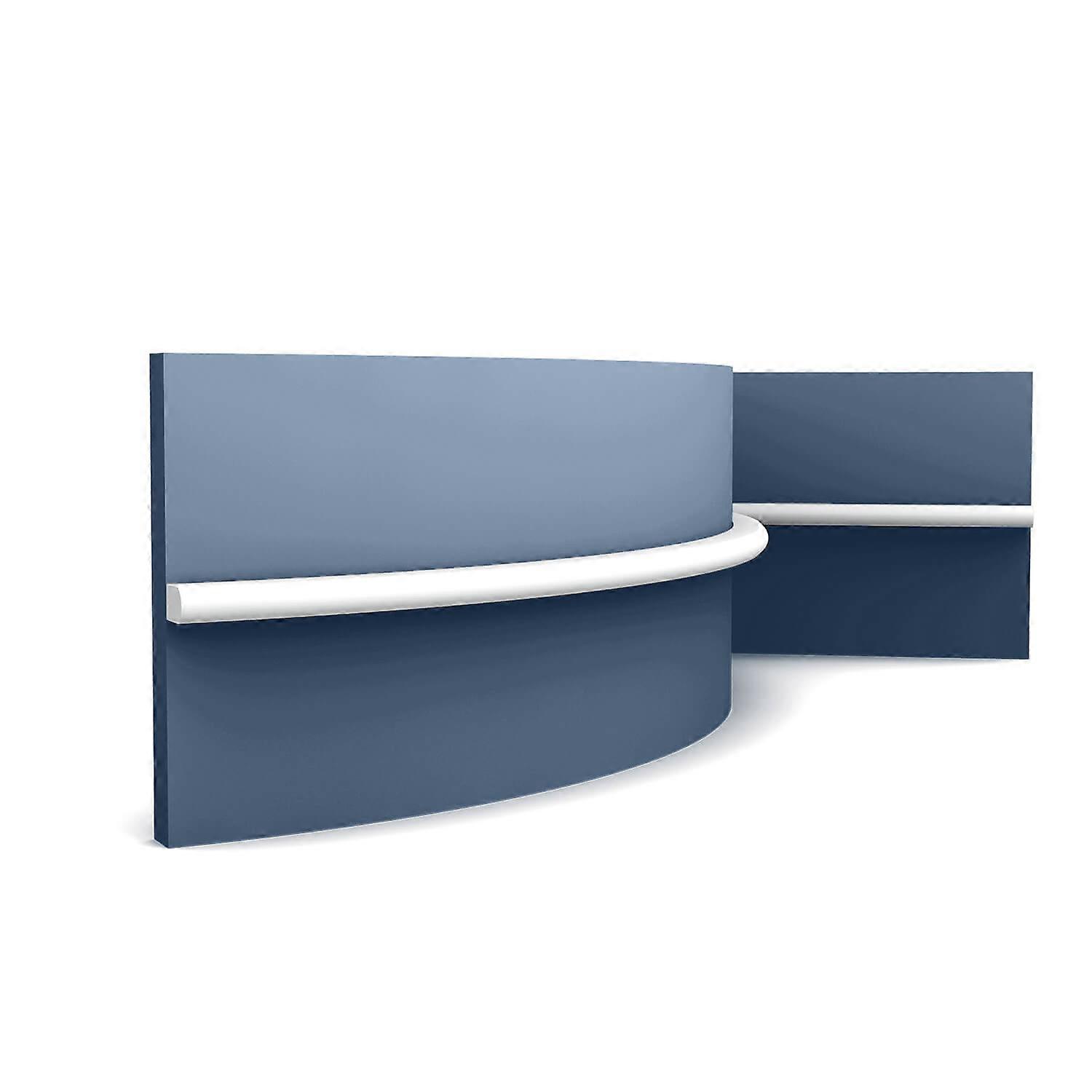 Orac Decor 1 x Flexible moulding PX209F MODERN 200 cm x 1,8 cm x 1 cm white Purotouch® pre-primed lightweight, sturdy, dimensionally stable