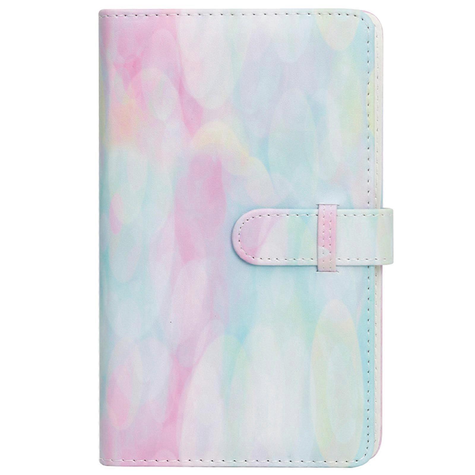 Compact 96 Pocket Photo Album Artistic Pattern Ticket Card Collection for Photography Enthusiasts and Memory Keepers