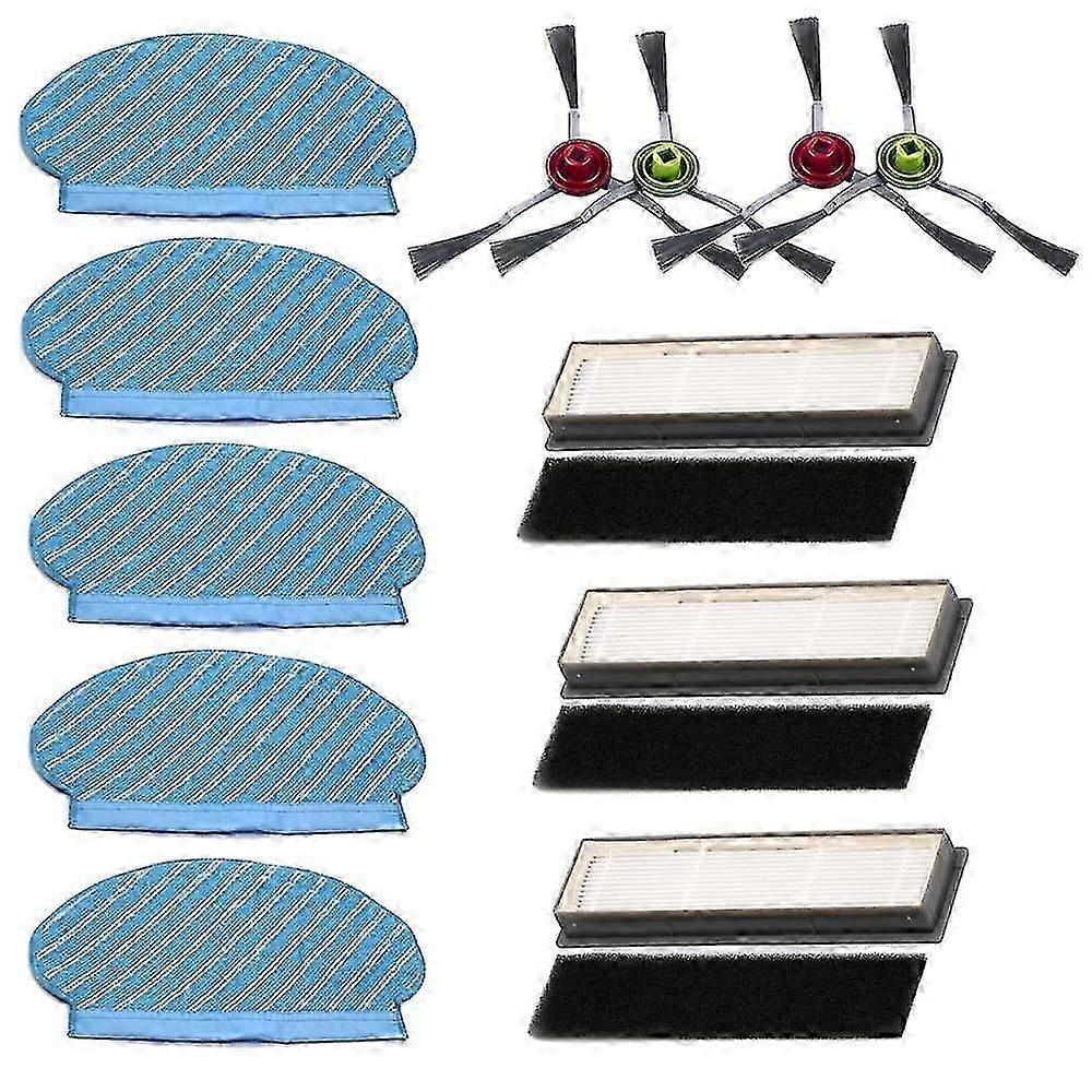 Mopping Cloth Filters Side Brushes Set For Ecovacs Deebot Ozmo 920