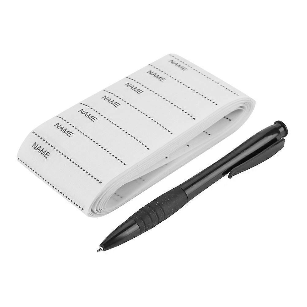 200Pcs White Name Labels for Clothing, Writable Customizable