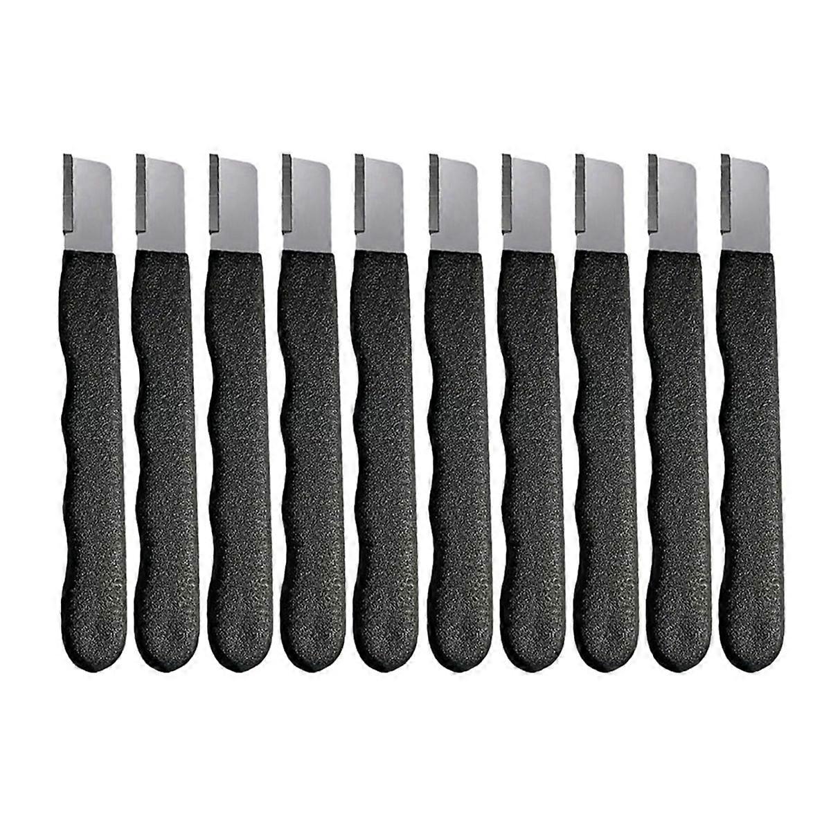Portable Quick Sharpener for Garden Tools, Multipurpose Blade Sharpener for Lawnmower, Knife, (10-Pack, Black)