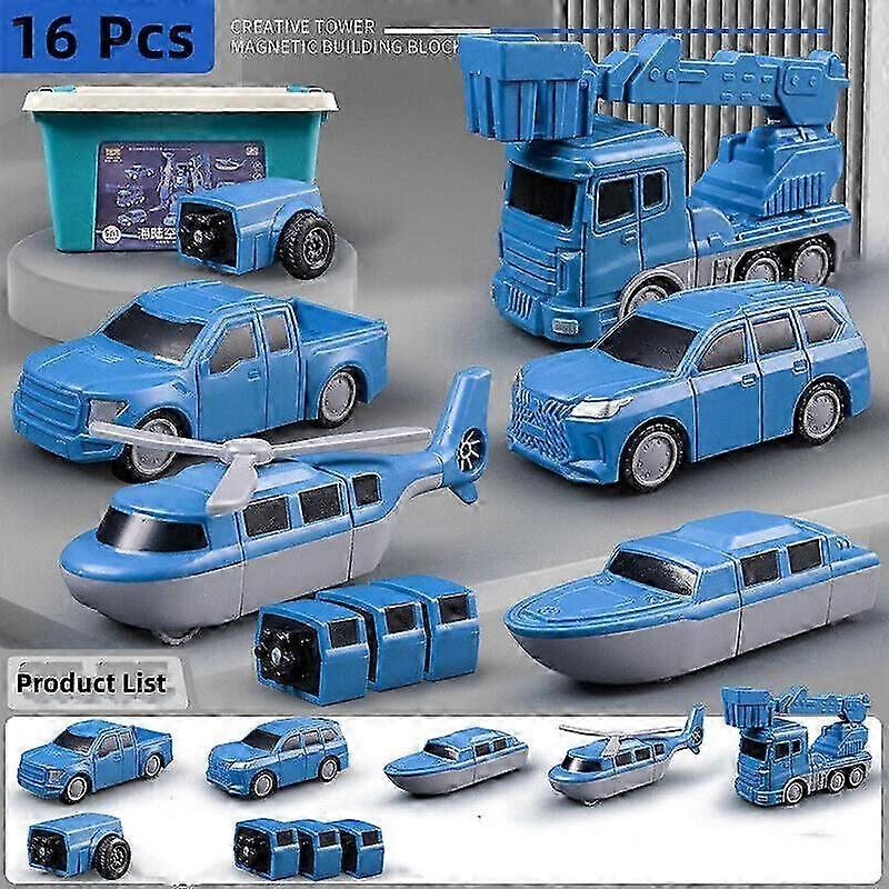Magnetic Transform Engineering Car Assembled Toys