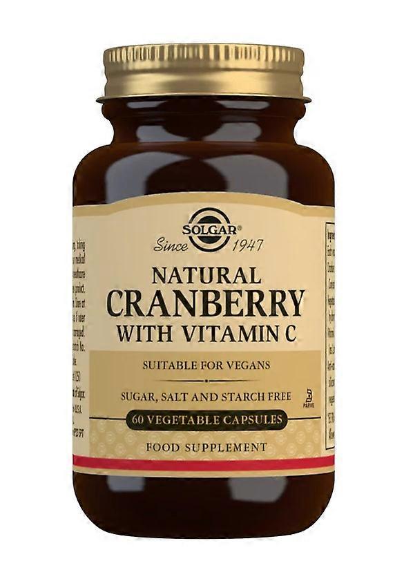 Solgar Cranberry with Ester C Vegetable Capsules, 60