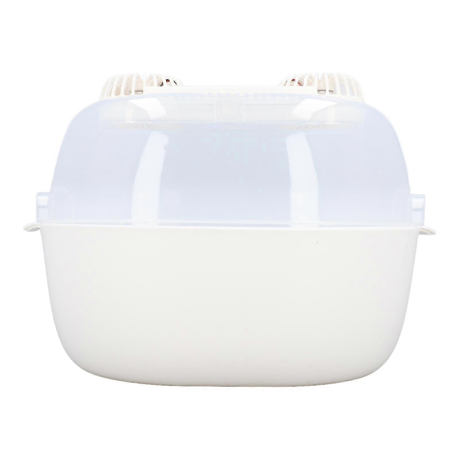 Household Defrosting Box - Dual Fan, Double Layer Drain, 1800mAh Timing, USB Charging, UV Thawing