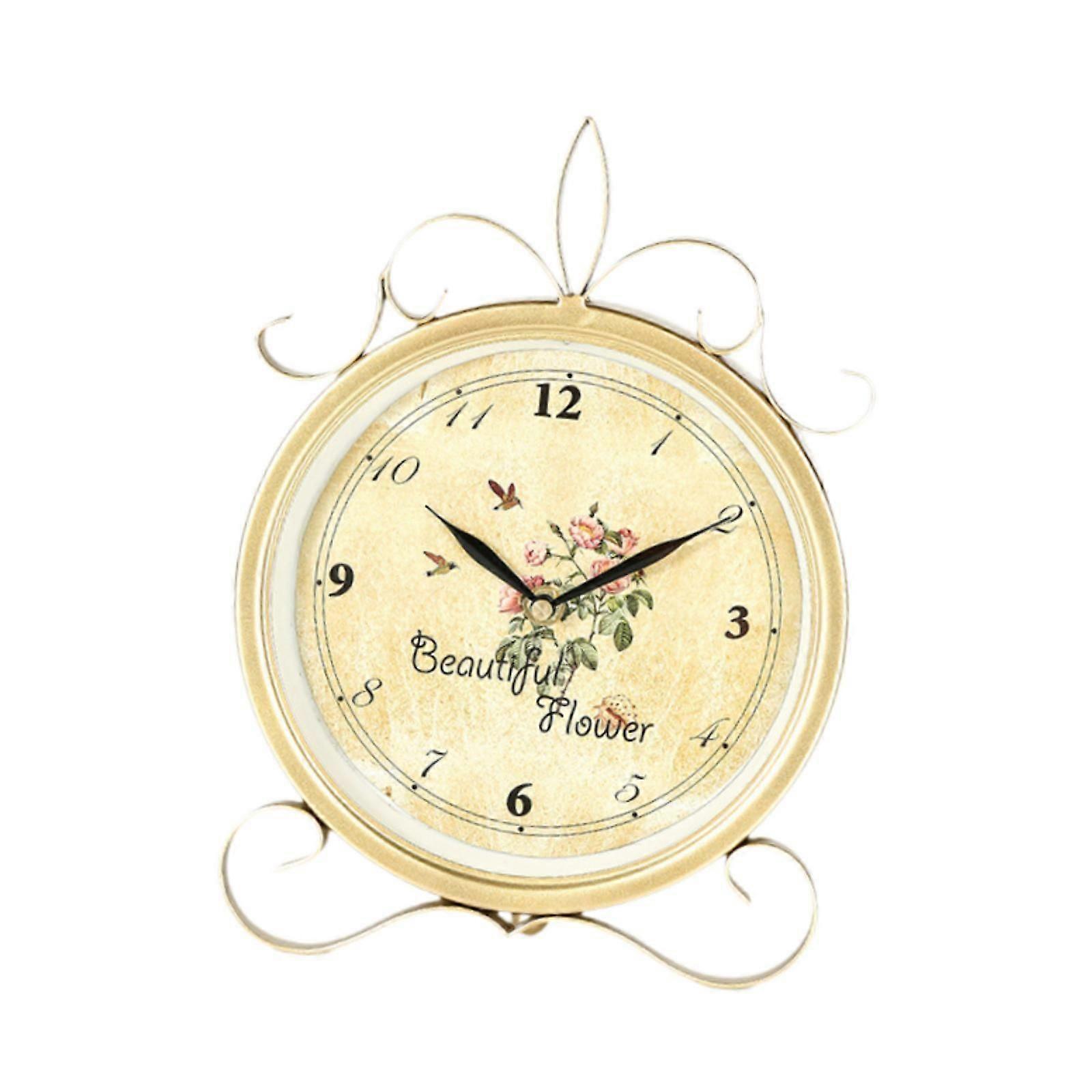 Desk Clock Artwork Elegant Table Clock for Hotel Housewarming Gift Apartment