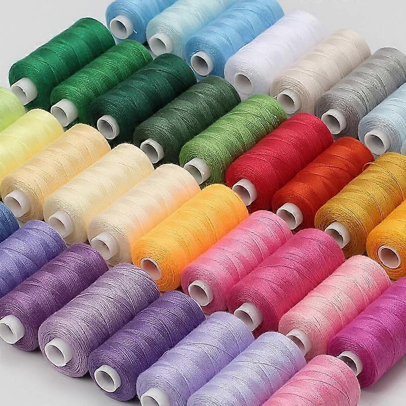 Household Sewing Thread Set: 402 Polyester Threads  400 Yards Each  Perfect for DIY Projects and Hand Sewing