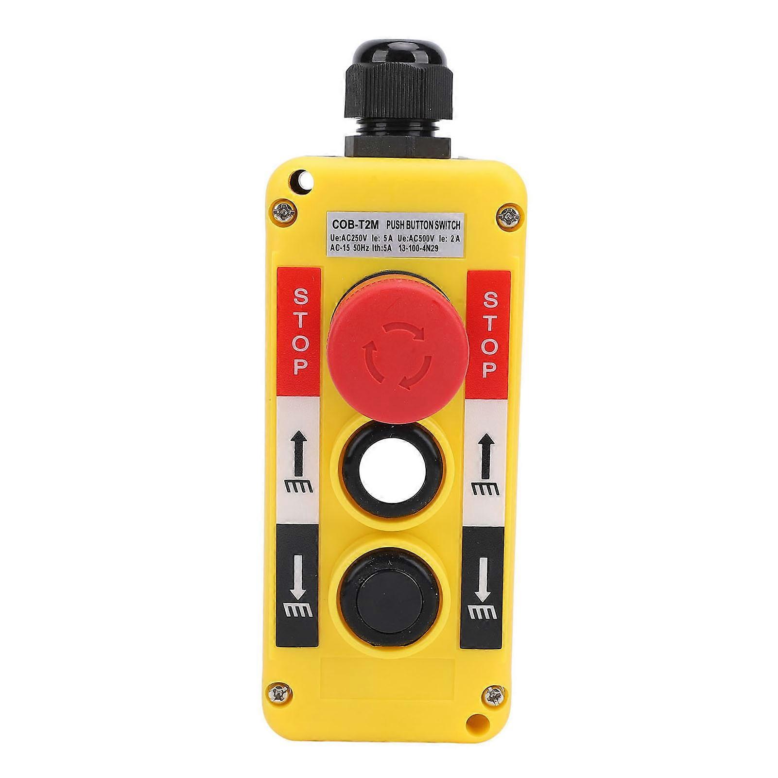 Crane lifting controller button switch waterproof, with emergency stop function