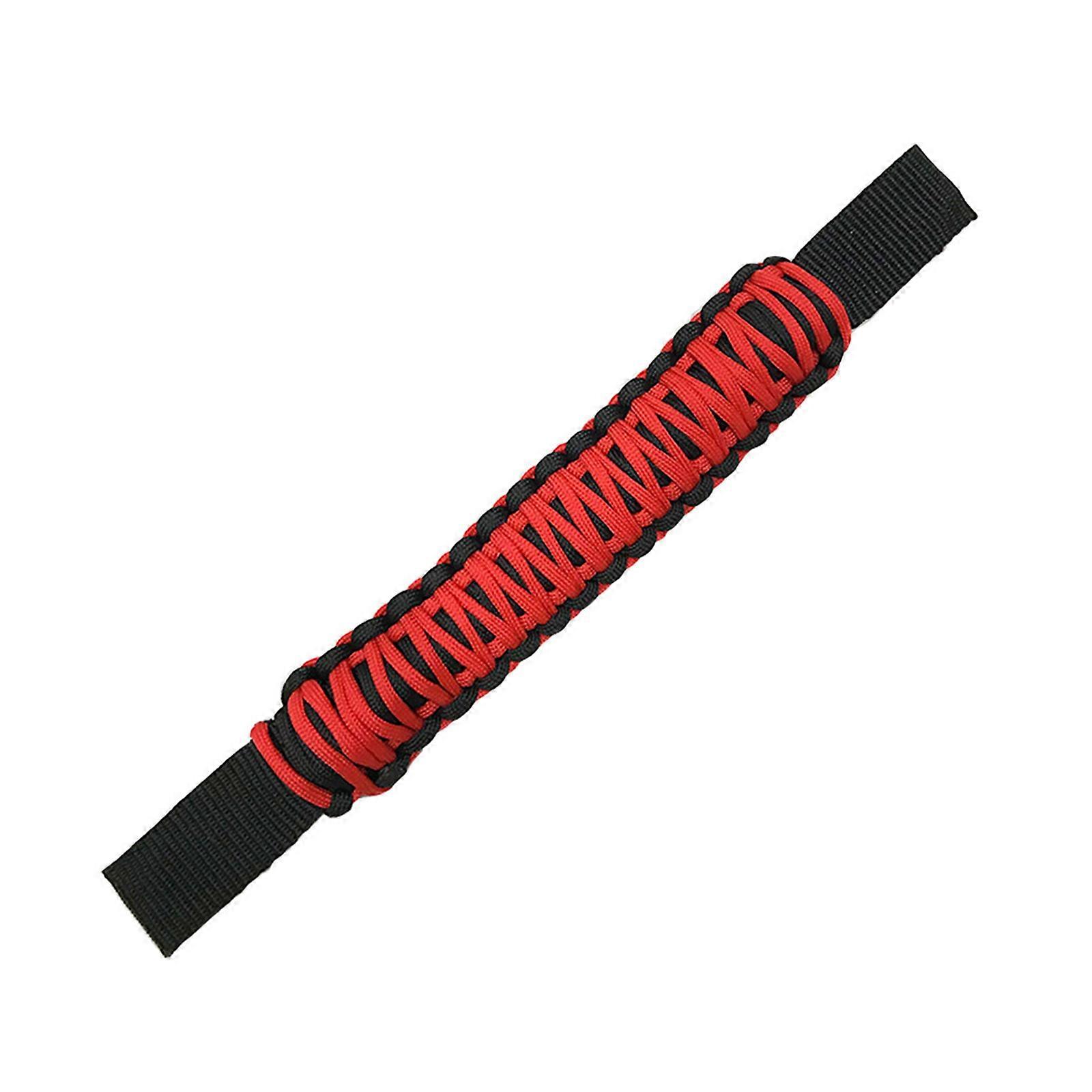 Seat Back Grab Handle Car Rear Seat Back Headrest Grab Handle Car Backrest Woven Handle Auto Accessories Lightweight  Red