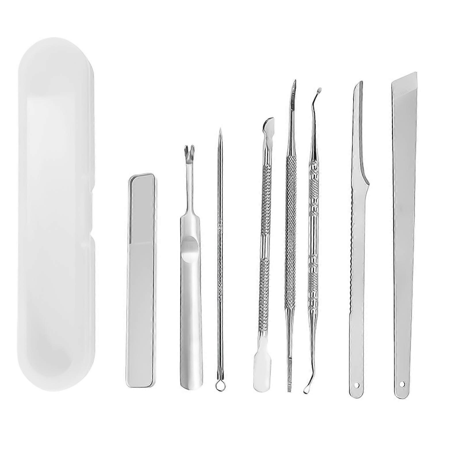 Ingrown Toenail Solution 8/11Pcs Stainless Steel Nail File and Cuticles Set Ingrown Toenails Tool Pedicuring Collector