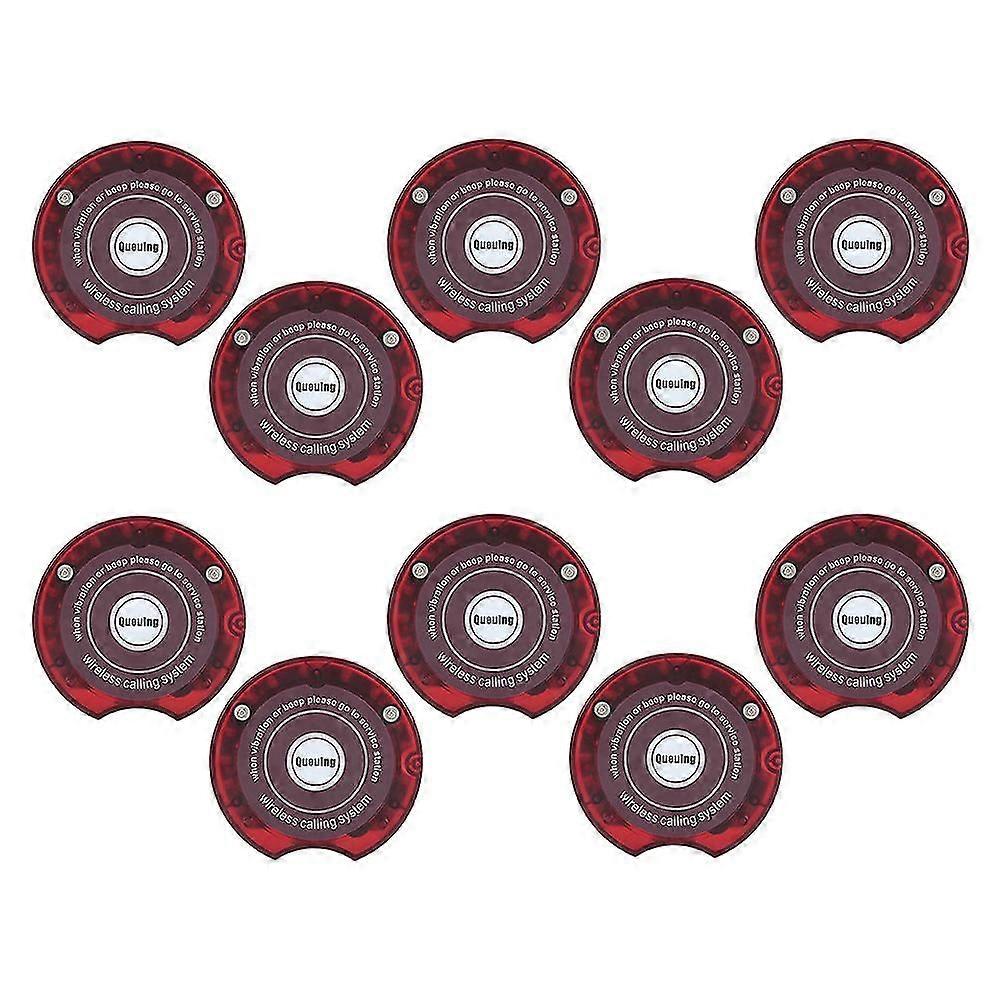 10 Pcs/pack Long Distance Wireless Guest Paging Queuing System Receiver Red For Su-668