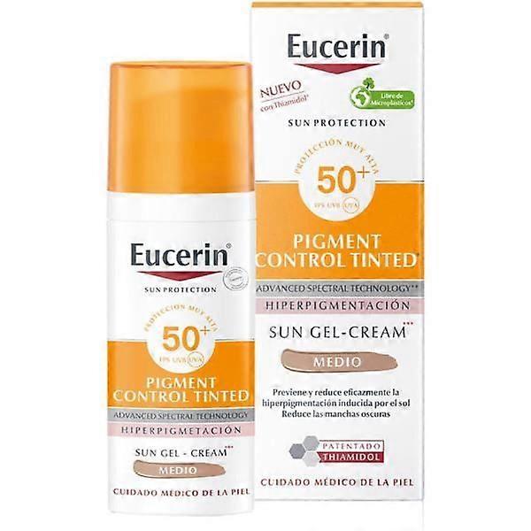 Sonnenschutz - EUCERIN - Pigment Control SPF50+ - Mittlerer Farbton - 50 ml - Nicht komedogen