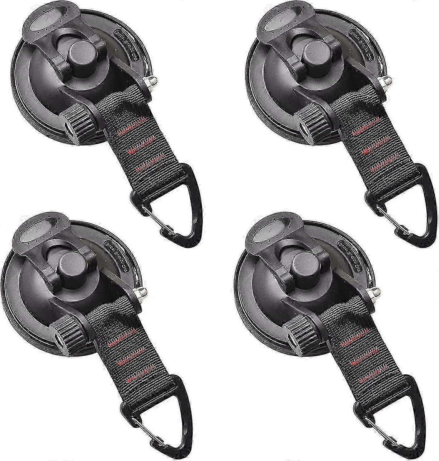 4 Pieces Suction Cup Anchor Multifunctional Car Suction Cup Hook Set Camping Tarpaulin Accessories Suction Cup With Attachment Rv, Household, Workshop