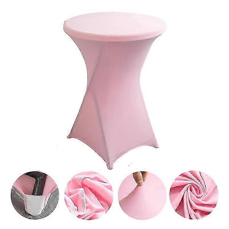 Cocktail Round Spandex Table Cover Four-way Tight Fitted Stretch