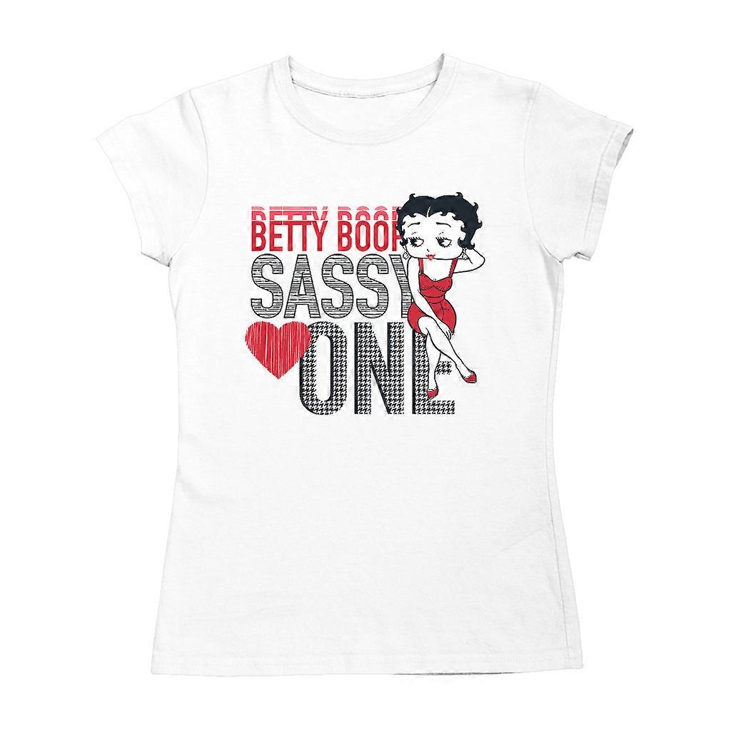 Betty Boop Sassy One Houndstooth Pattern Women's T-Shirt