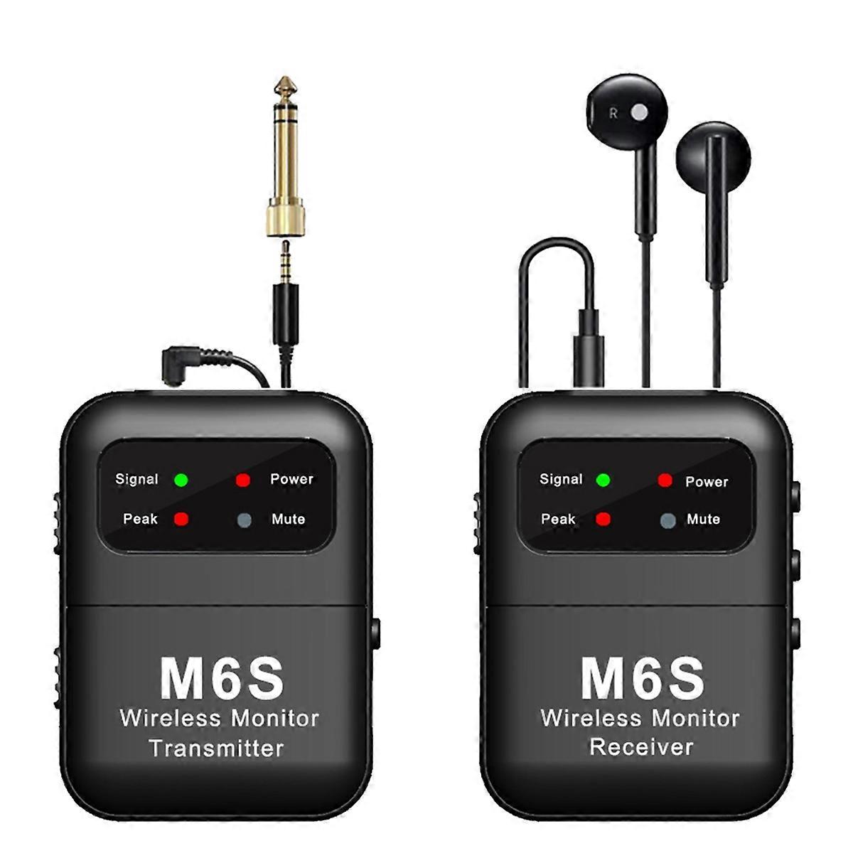 Wireless in Ear Monitor System, 2.4G Stereo Wireless IEM System with Beltpack Transmitter Receiver A