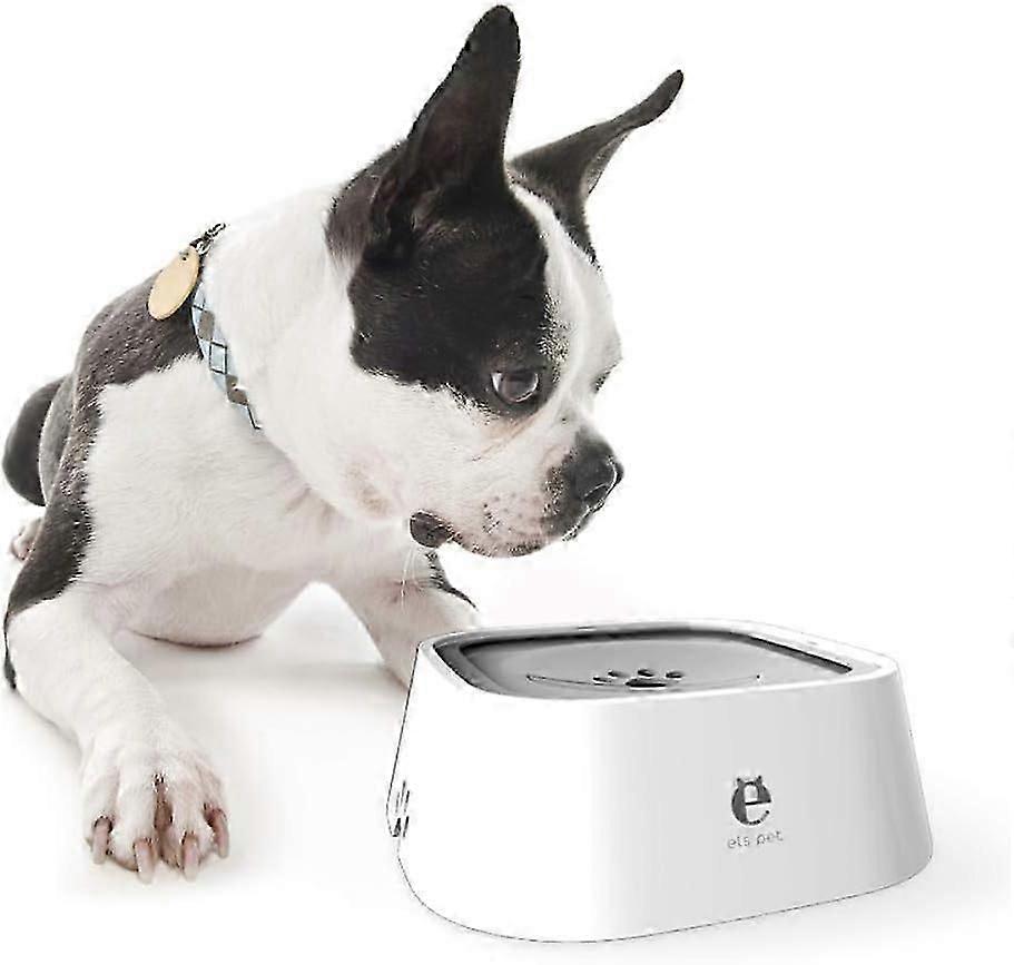 Pet Feeder Bowl, Pet Floating Bowl Splash-Proof No Wet Mouth Non-Slip Non-Wet Beard Dog Water Dispenser Drinking Basin Feeder