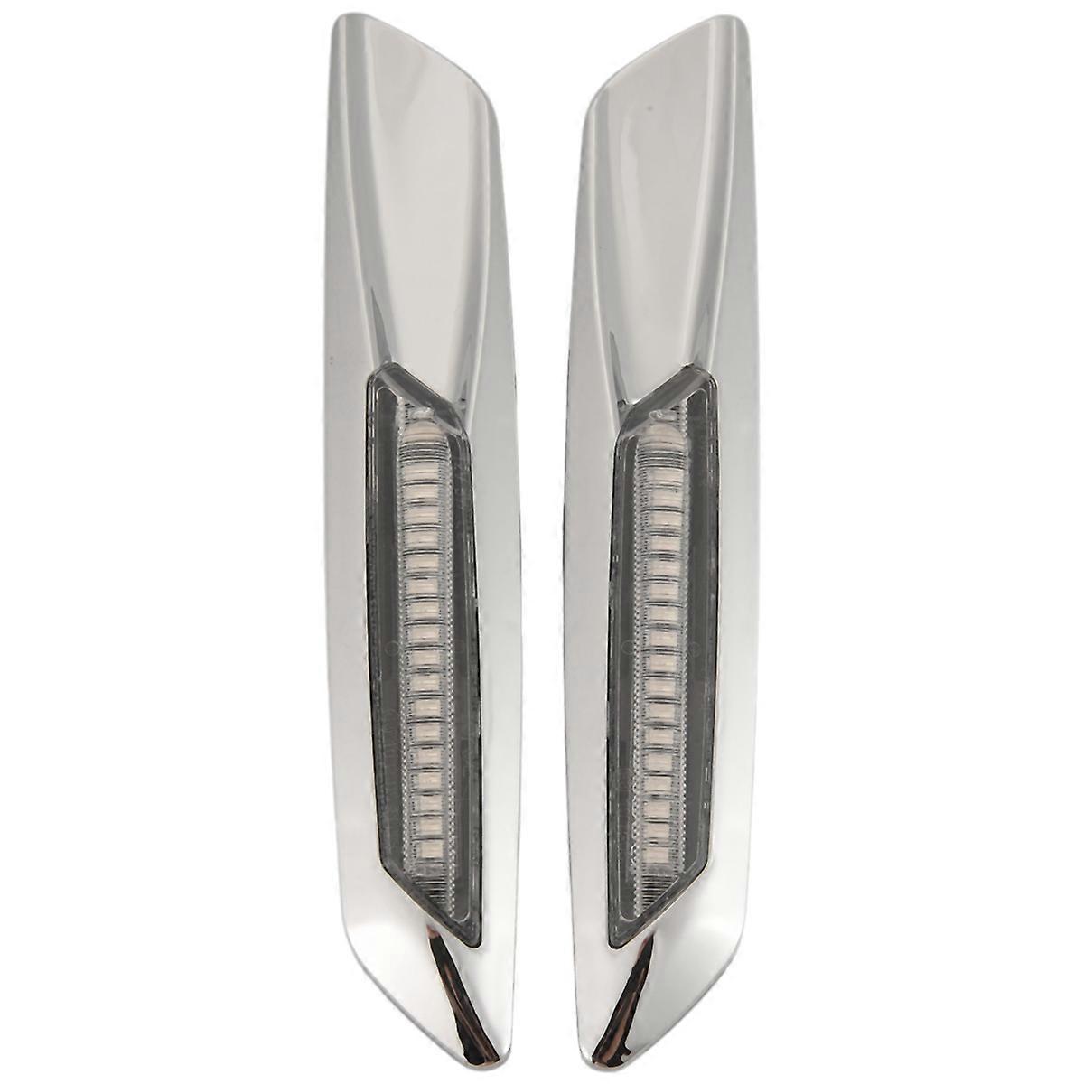 Chrome LED Side Marker Turn Signal Indicator Lights for 3-Series E46/E90/E91/E92 E93