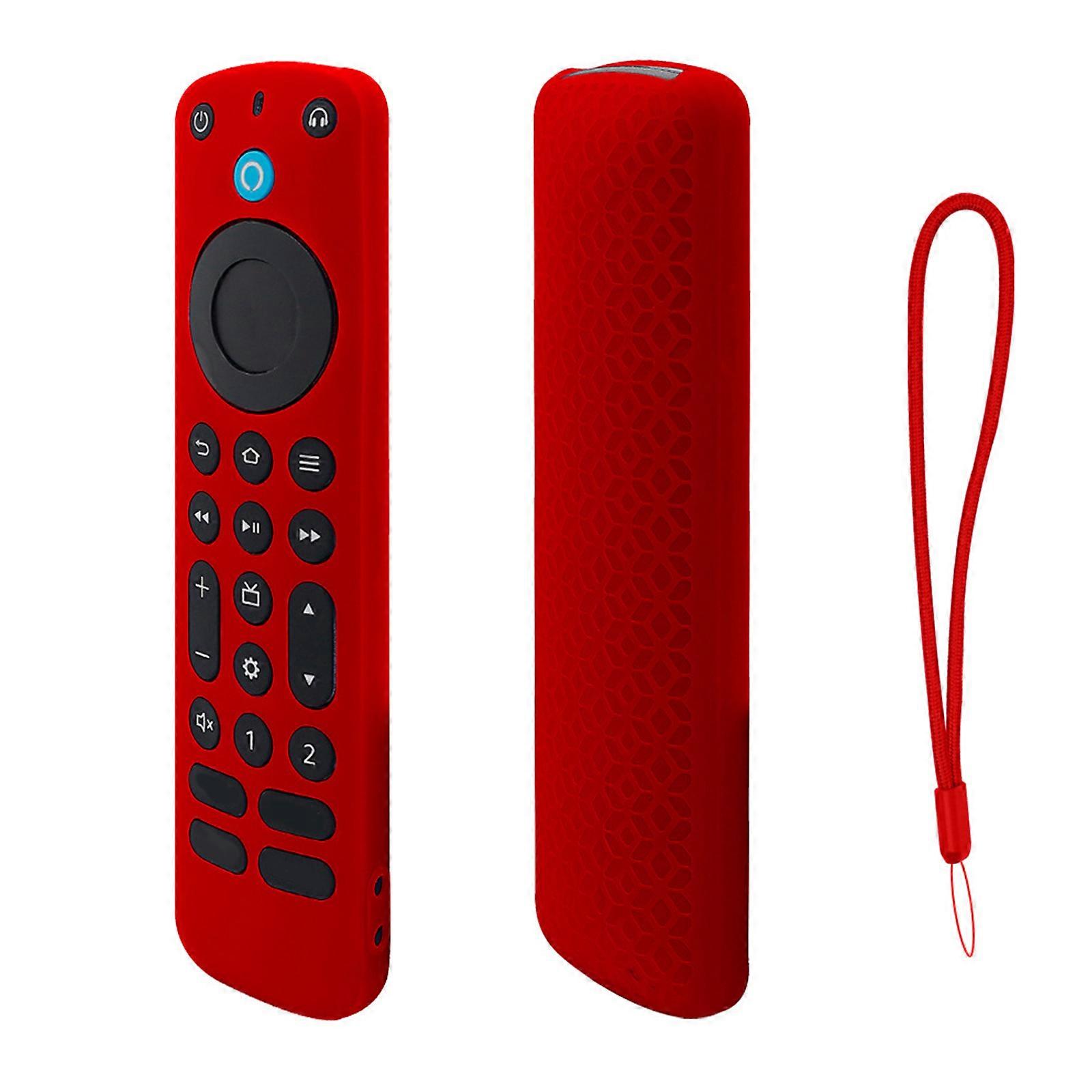 Shockproof Remote Control Holder Case for Voice Remote Pro Remote Control Pouch Lightweight Case Washable Bag Holder red
