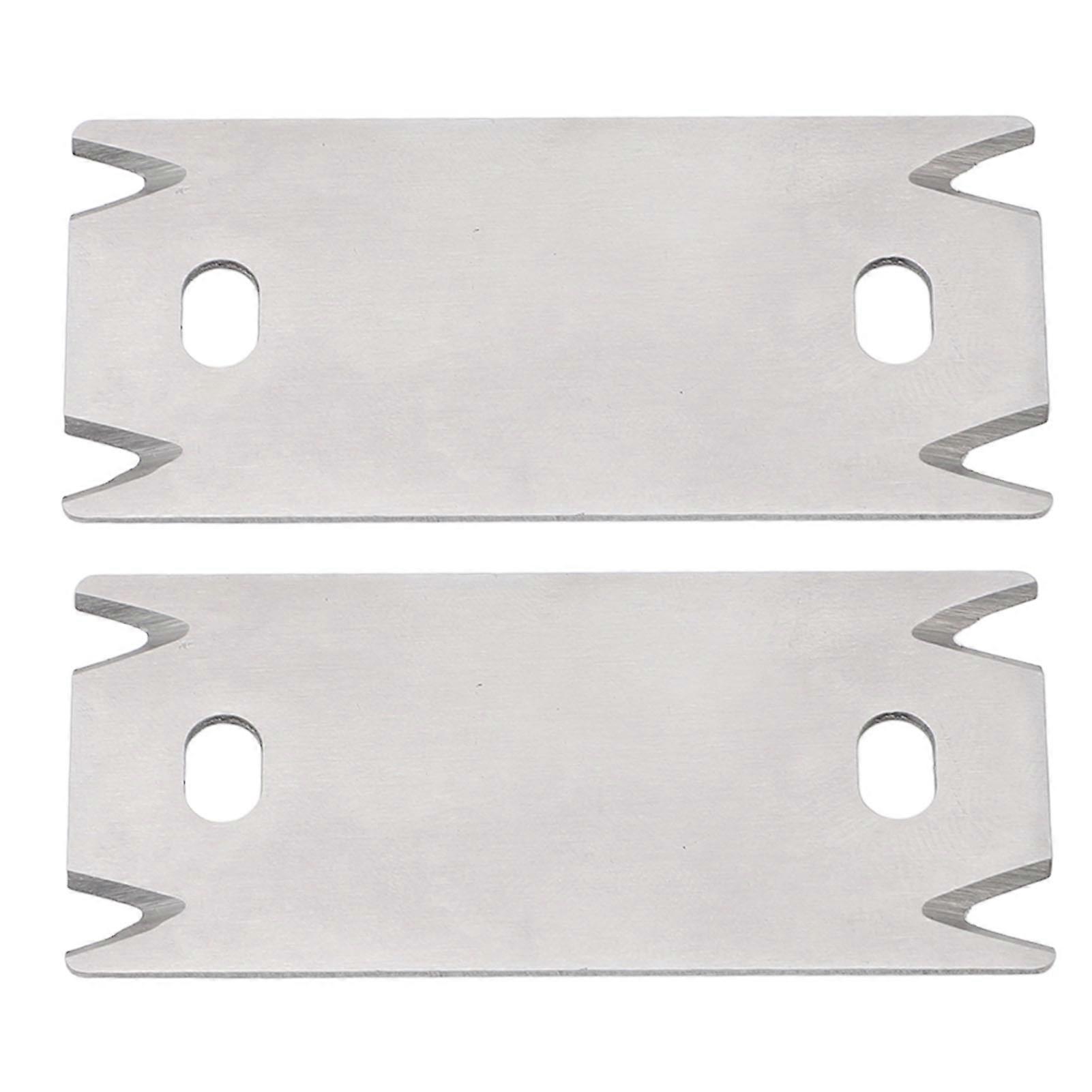 2 Pcs Edge Trimmer Scraper Blade Carbon Steel Edge Corner Planer Blades Replace Edge Trimmer Blades for Woodworking