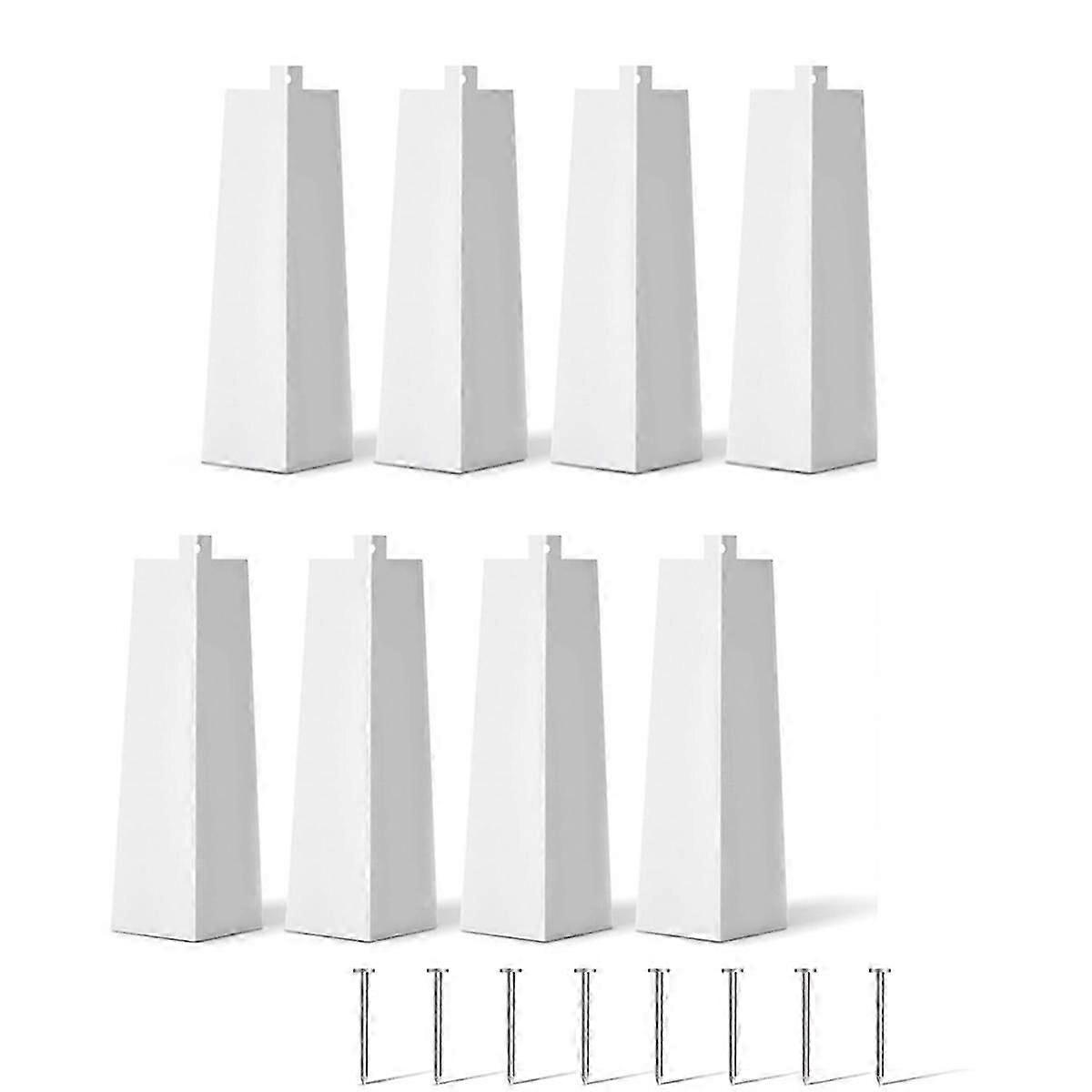 8 Pcs Aluminum Siding Corners 8 Inch Outside White Siding Corner Caps Smooth Siding Aluminum Corner