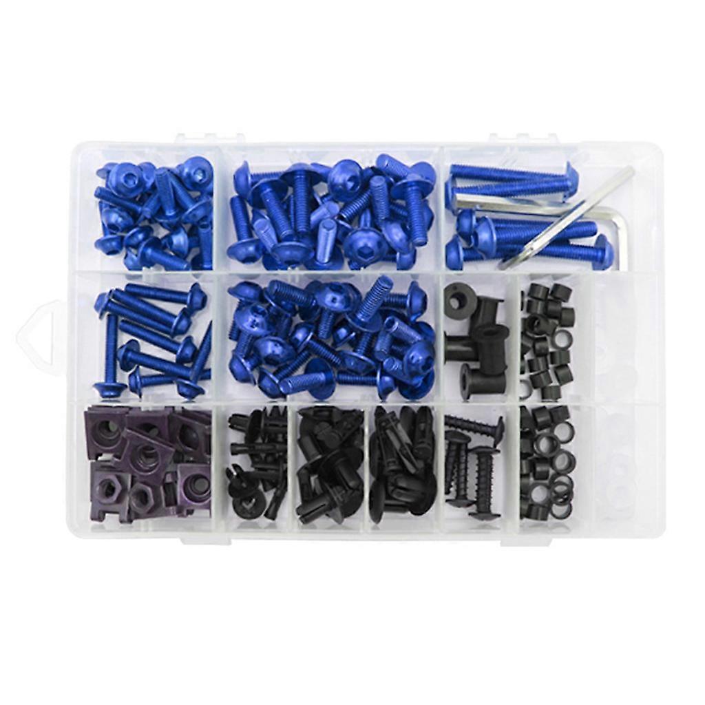 193PCS/Set CNC Alloy M6 M5 Fairing Bolts Kit Bodywork Screws Nut For Motorcycle 7 colors Applicable model motorcycle
