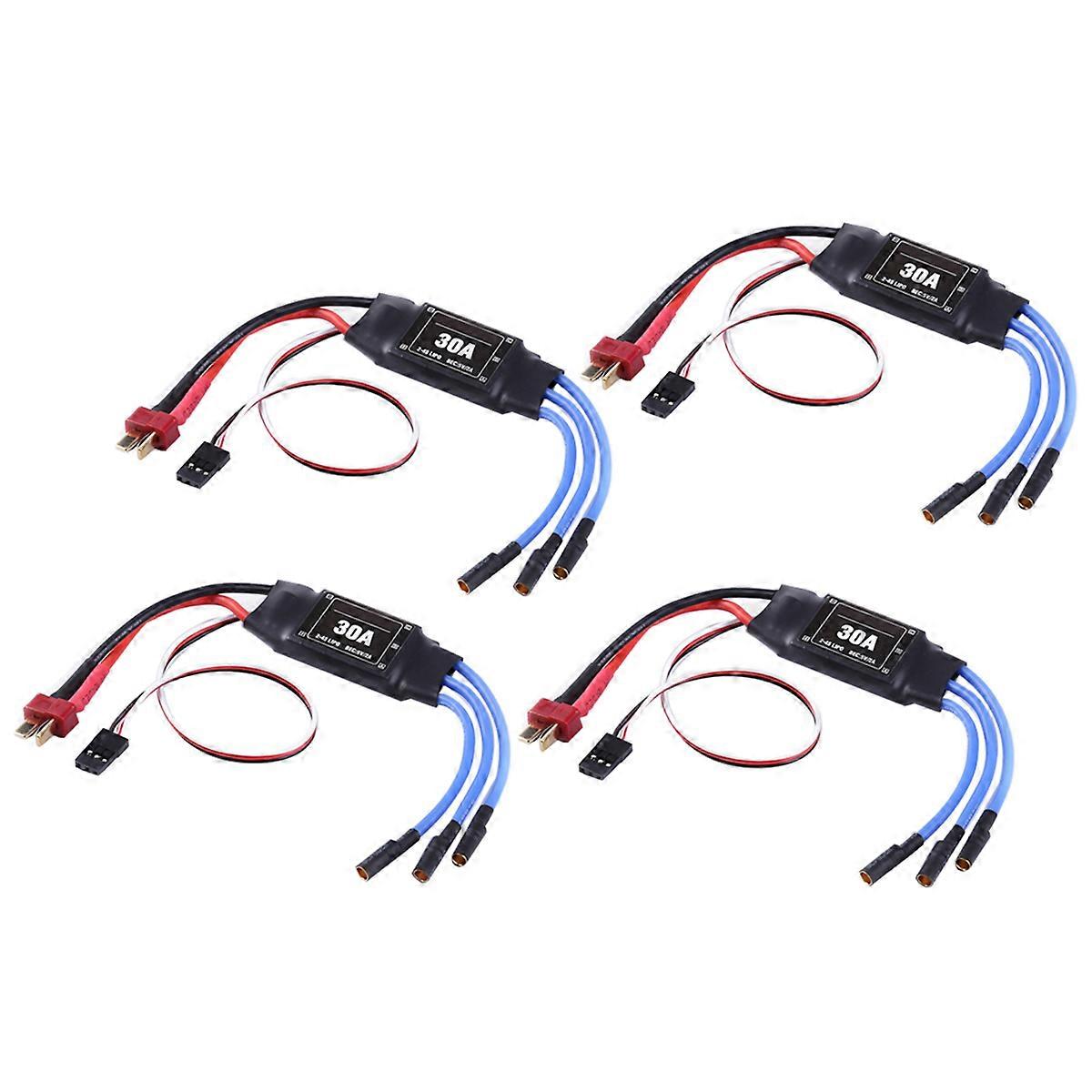 4PCS 2-4S 30A RC Brushless ESC T Plug Electric Speed Controller 5V 2A