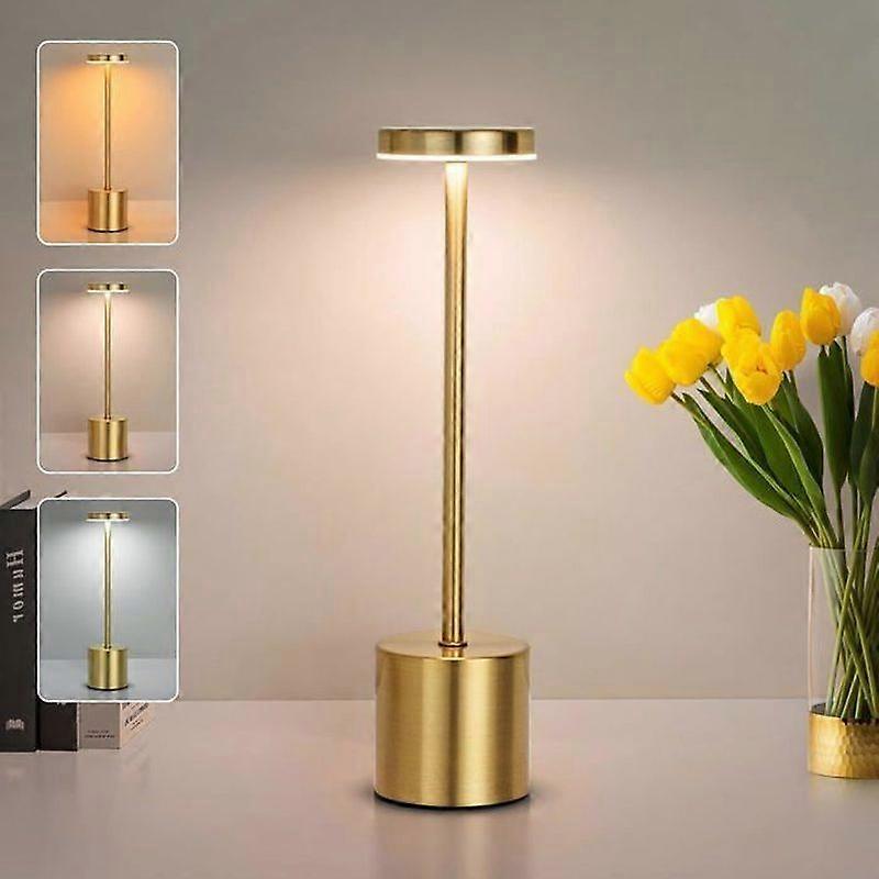 USB Rechargeable Table LampTouch LED Desk3 Color Temperatures for BedsideCampingIndoorOutdoorTerrace