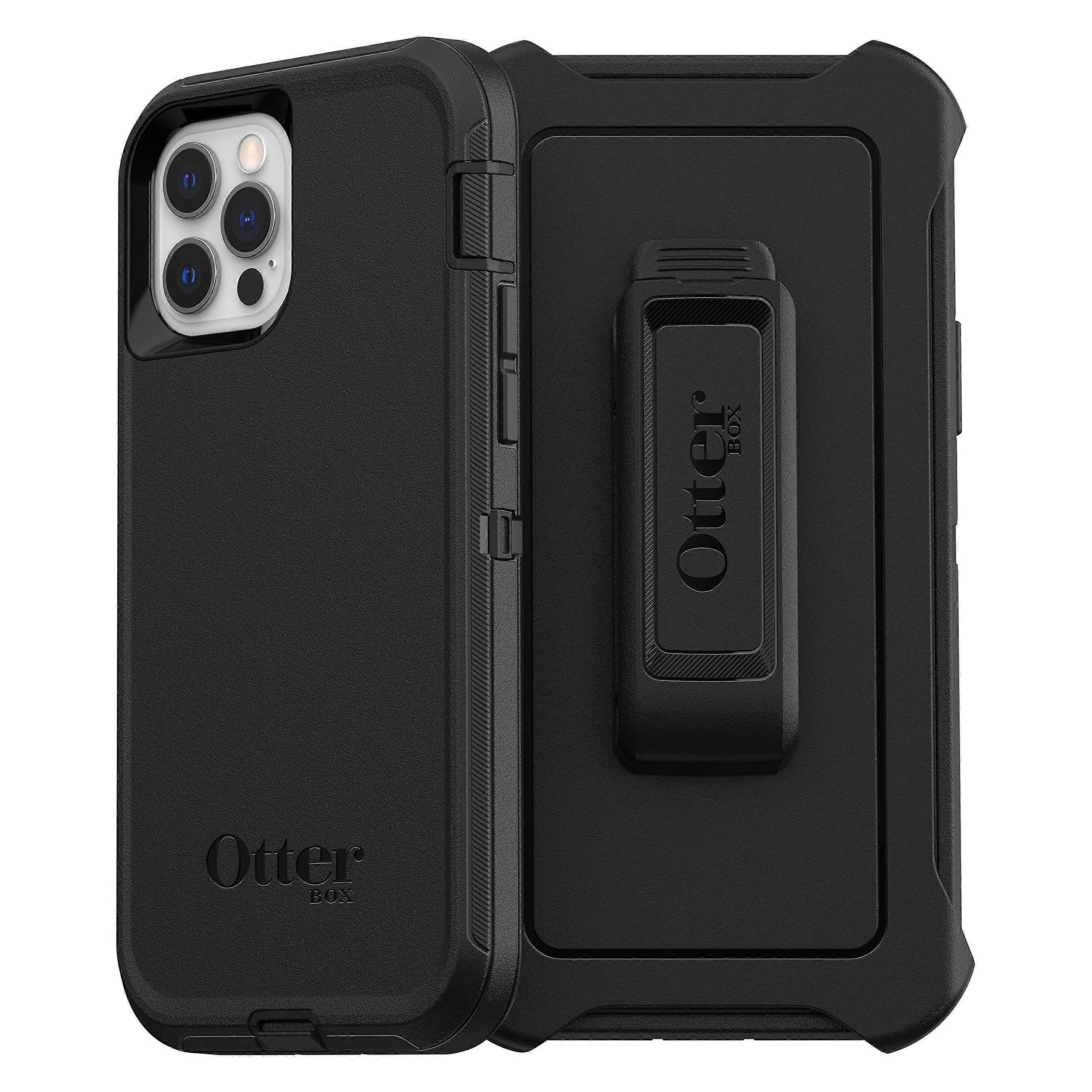 Black Rugged Case for iPhone 12 and iPhone 12 Pro