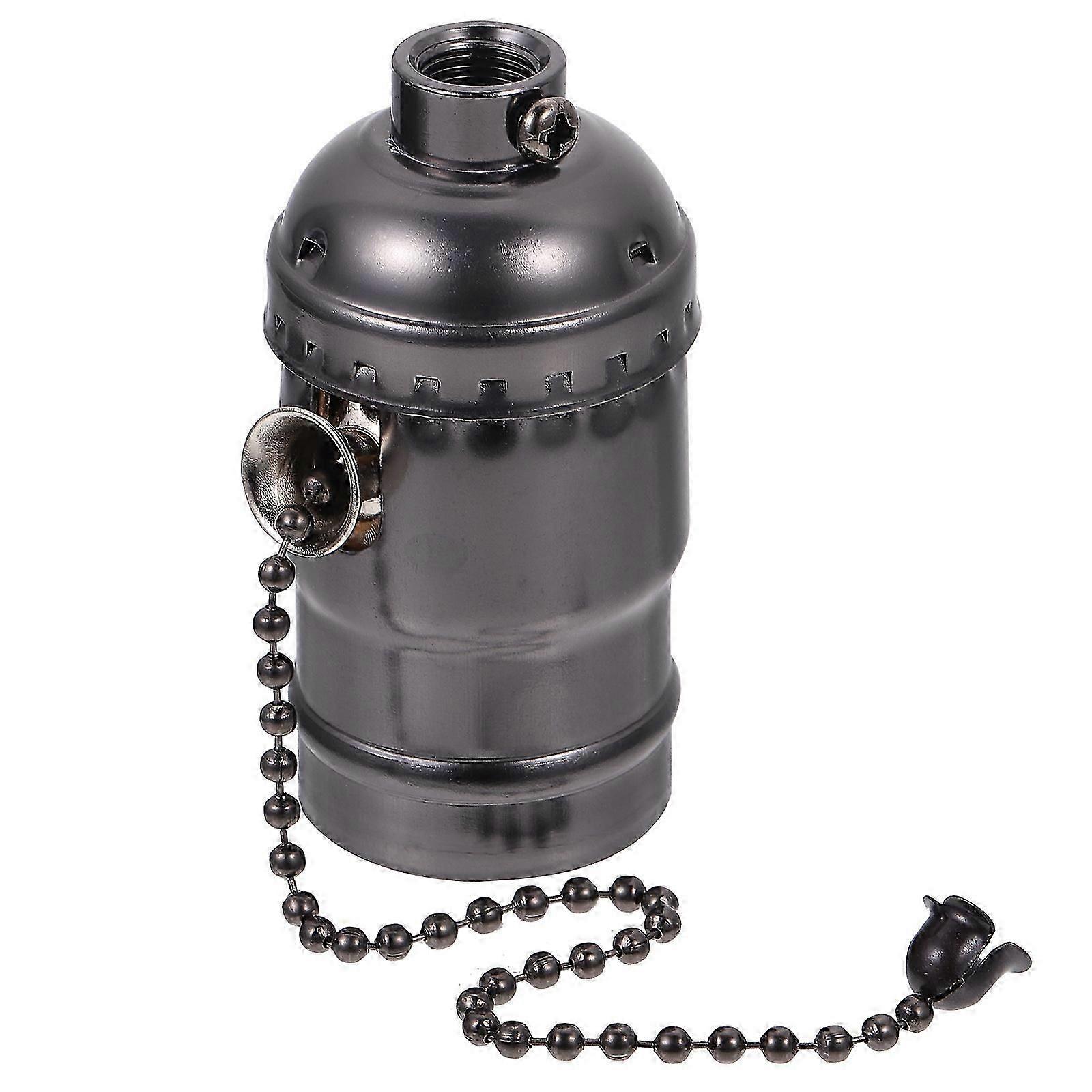 Black Receptacle Outlet E27 Light Bulb Base Lamp Socket E27 Pendant Lamp Holder