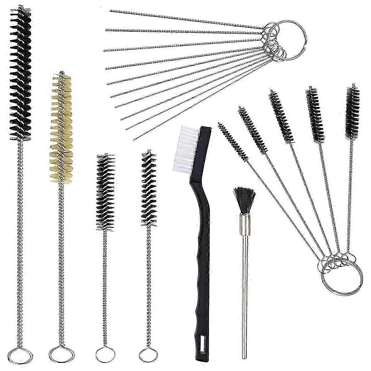 Sprayer Cleaning Kit 17 Pcs Multi-Purpose Paint- Brush Cleaner Tool with Nylon Mini Tube Brushes and Needles