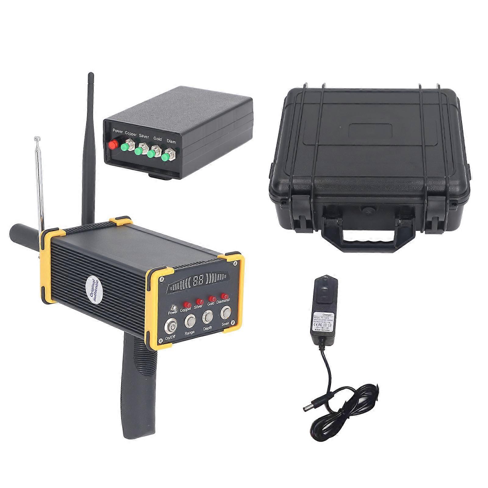 Metal Detector High Sensitivity 15M Depth 1000M Range Handheld Underground Gold Finder with Light