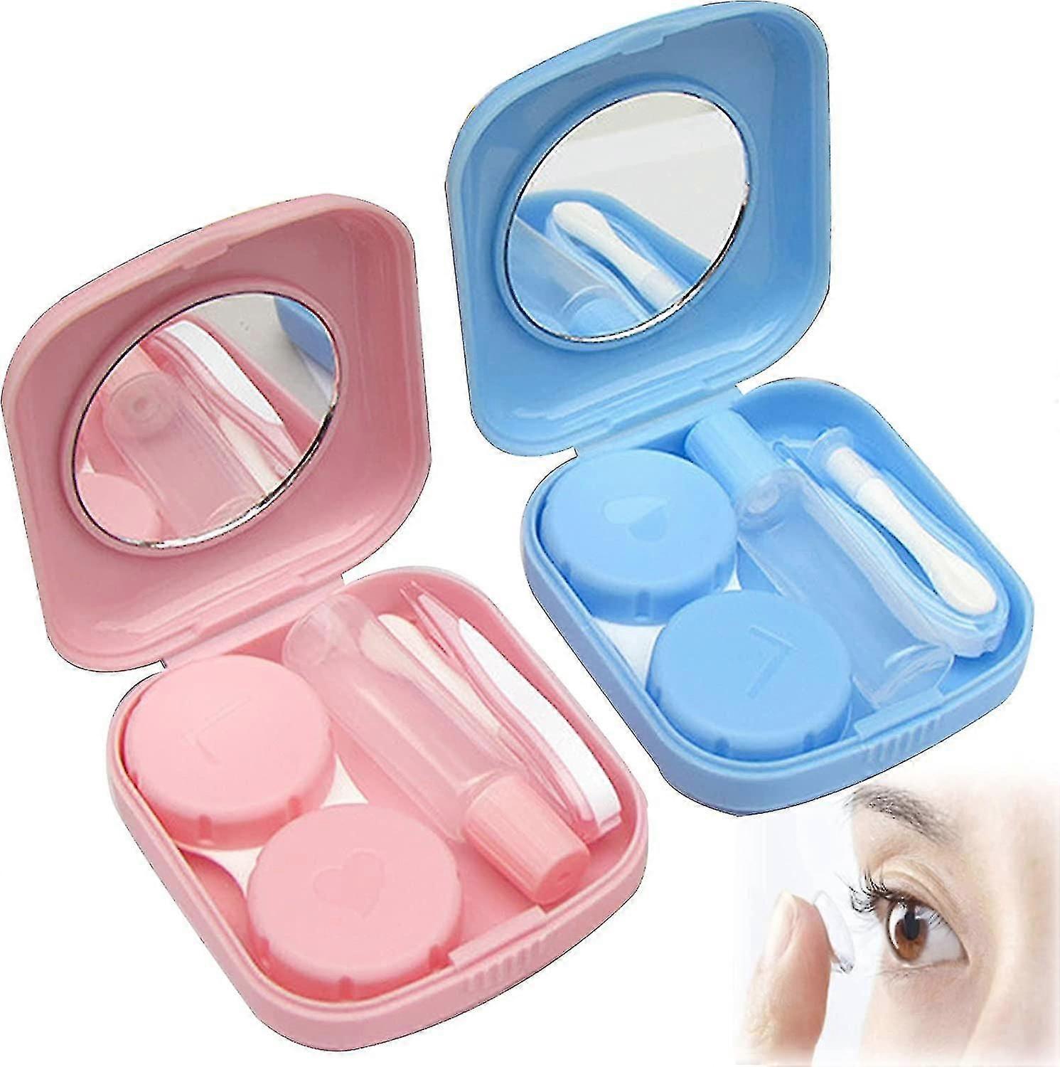 Set 2 Pcs Acsergery Gift Travel Cute Contact