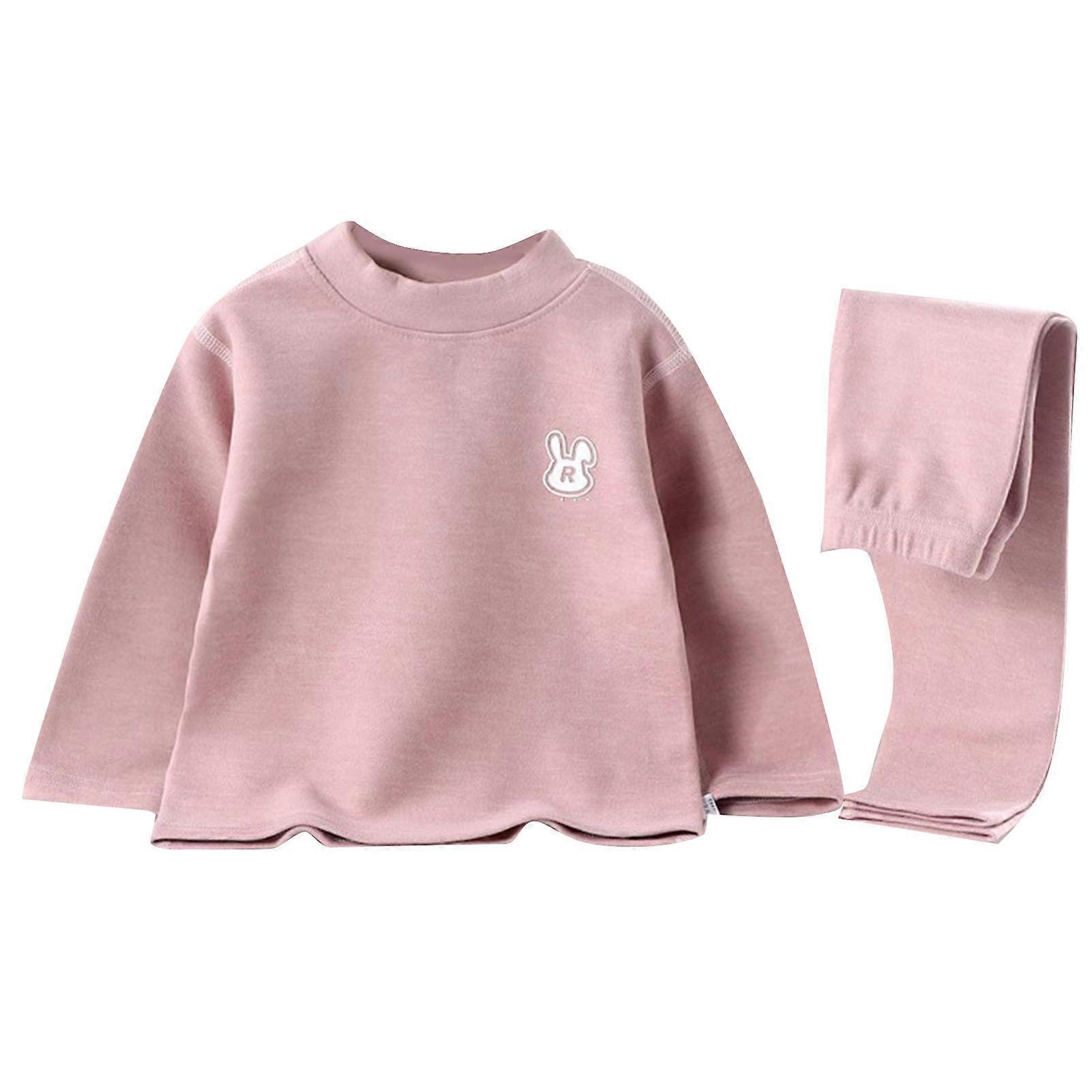 Παιδιά θερμικά ανοιχτό ροζ ίνες πολυεστέρα καβάλο καλό ζεστό εσώρουχο κατακράτησης θερμότητας παιδιών για το χειμώνα