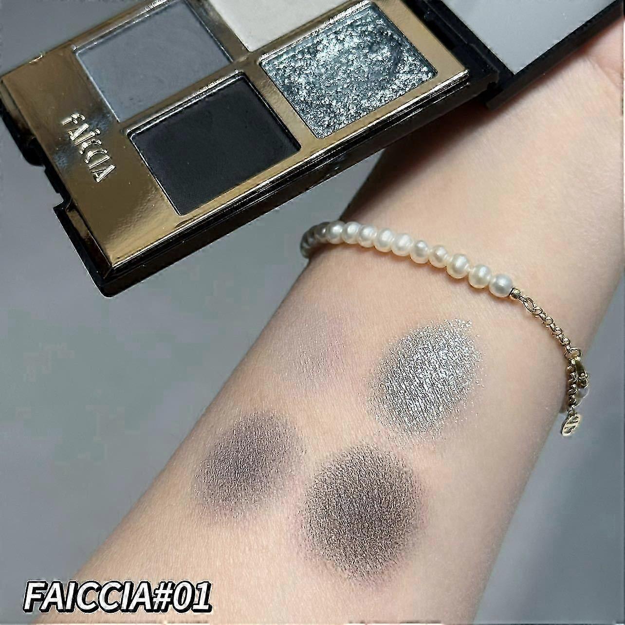 Eyeshadow Quad Makeup Palette,4 Colors Eyeshadow Palette,Blendable Matte & Shimmer, Long-Lasting Waterproof, Perfect for Mature & Young Women, with Bu