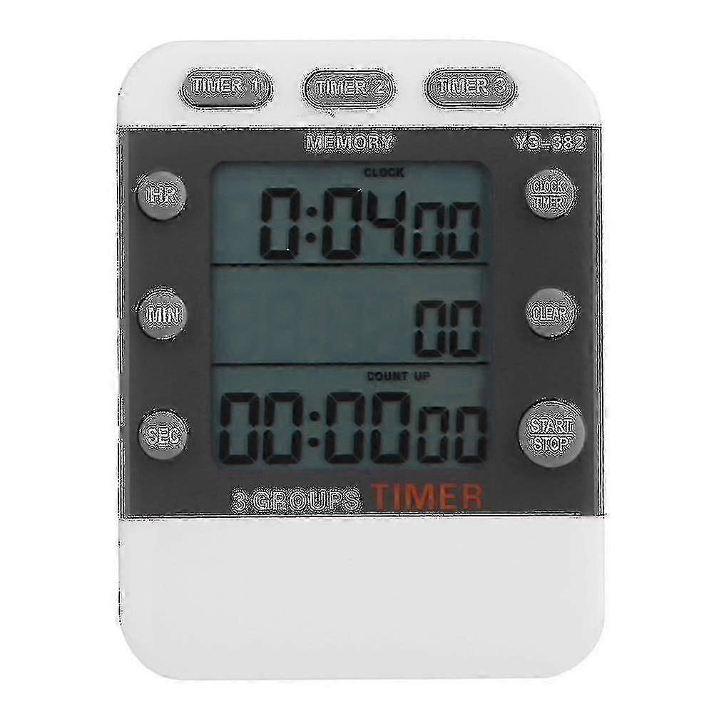 Three Channel Timer Experiment Countdown Stopwatch Clock Kitchen Timer