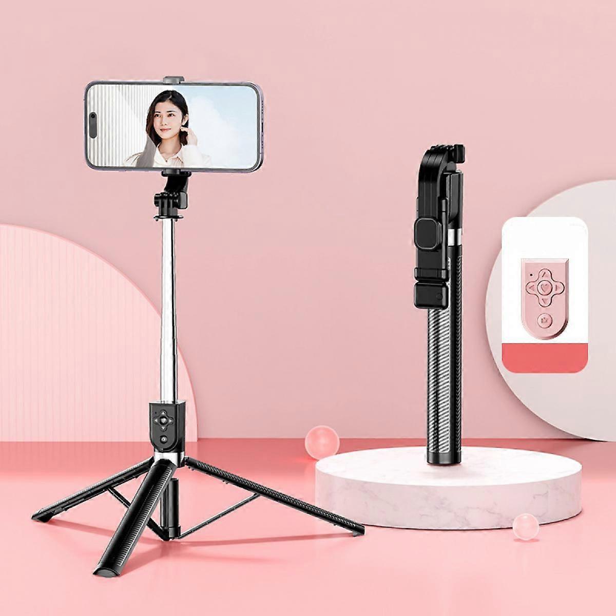 Bluetooth Selfie Stick 3 In 1 Foldable Wireless Handheld Monopod Shutter Remote