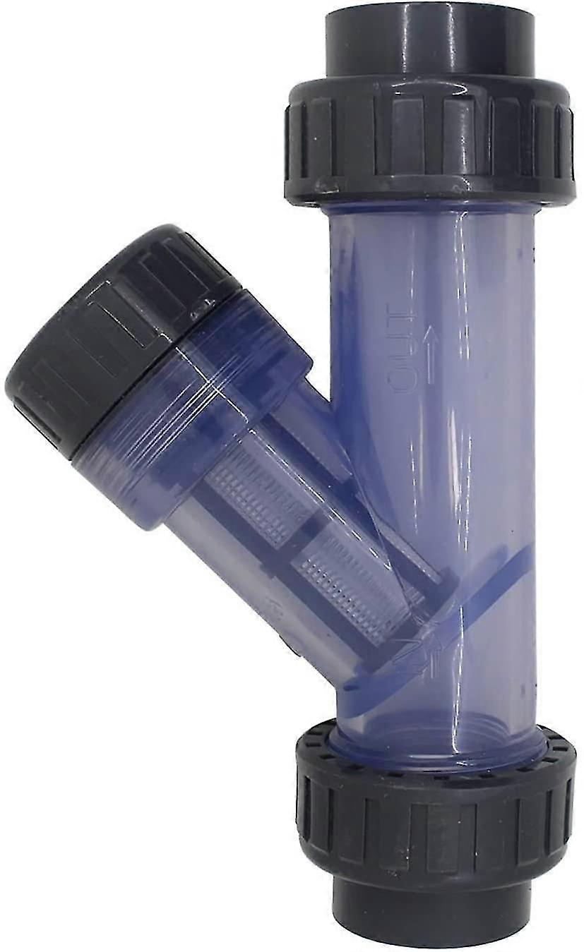Pvc Pipe Filter Y Type 20mm 40mm Mesh Filter Aquarium Irrigation Pvc Strainer Tubular Filter40mm