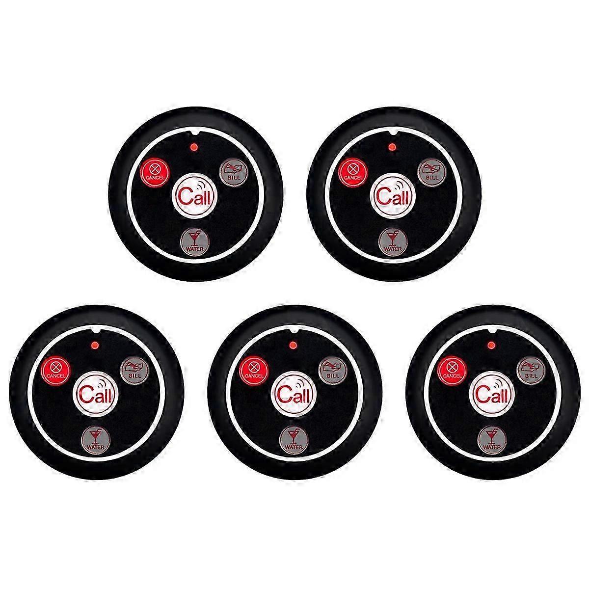 Restaurant Pager Wireless Waiter Transmitter 433MHz Black A p