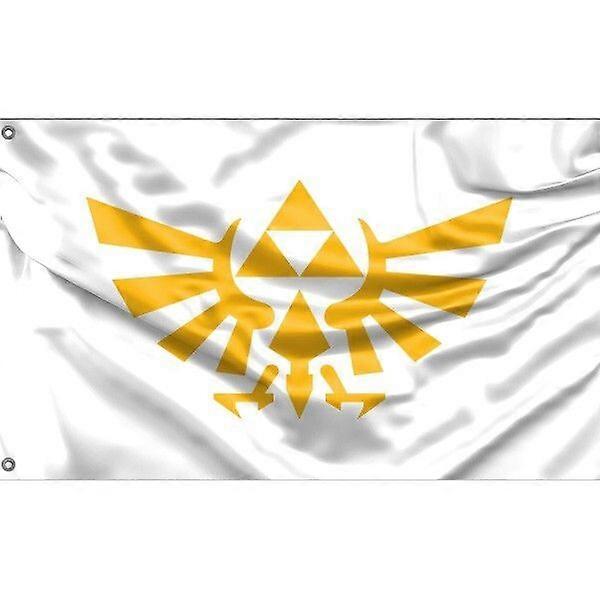 Zelda Hyrule Écusson Drapeau | Design unique, 3x5 pi / 90x150 cm4x6 pi/120x180 cm taille TTQ794