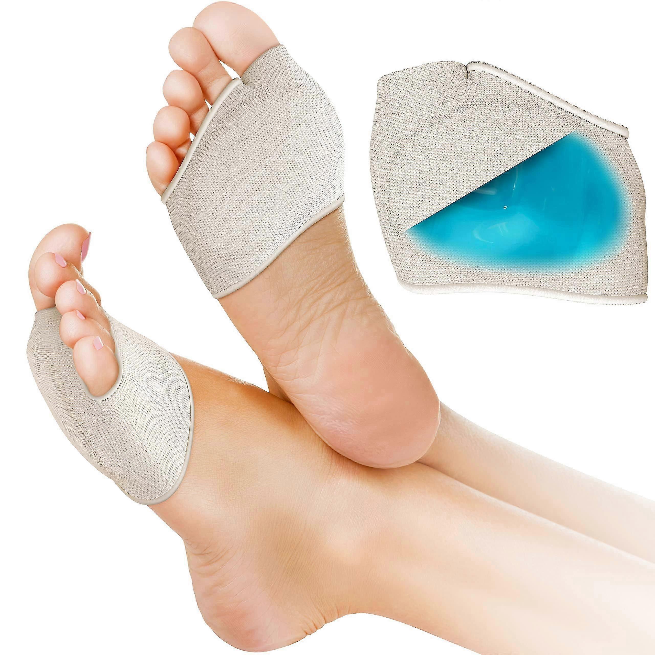 Metatarsal Gel Protector Cushion Pads - 1 Pair Metatarsal Pads for Women & Men - Ball of Foot Cushion Pads for Heels