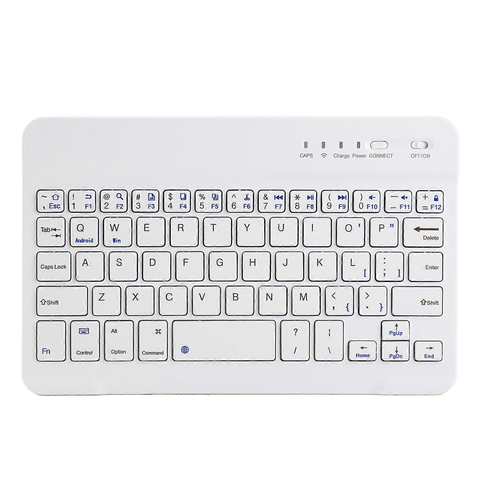 Wireless 7 Inch Mute Compact Ultra Thin Bluetooth Wireless Single Keyboard for Phone Tablet PC