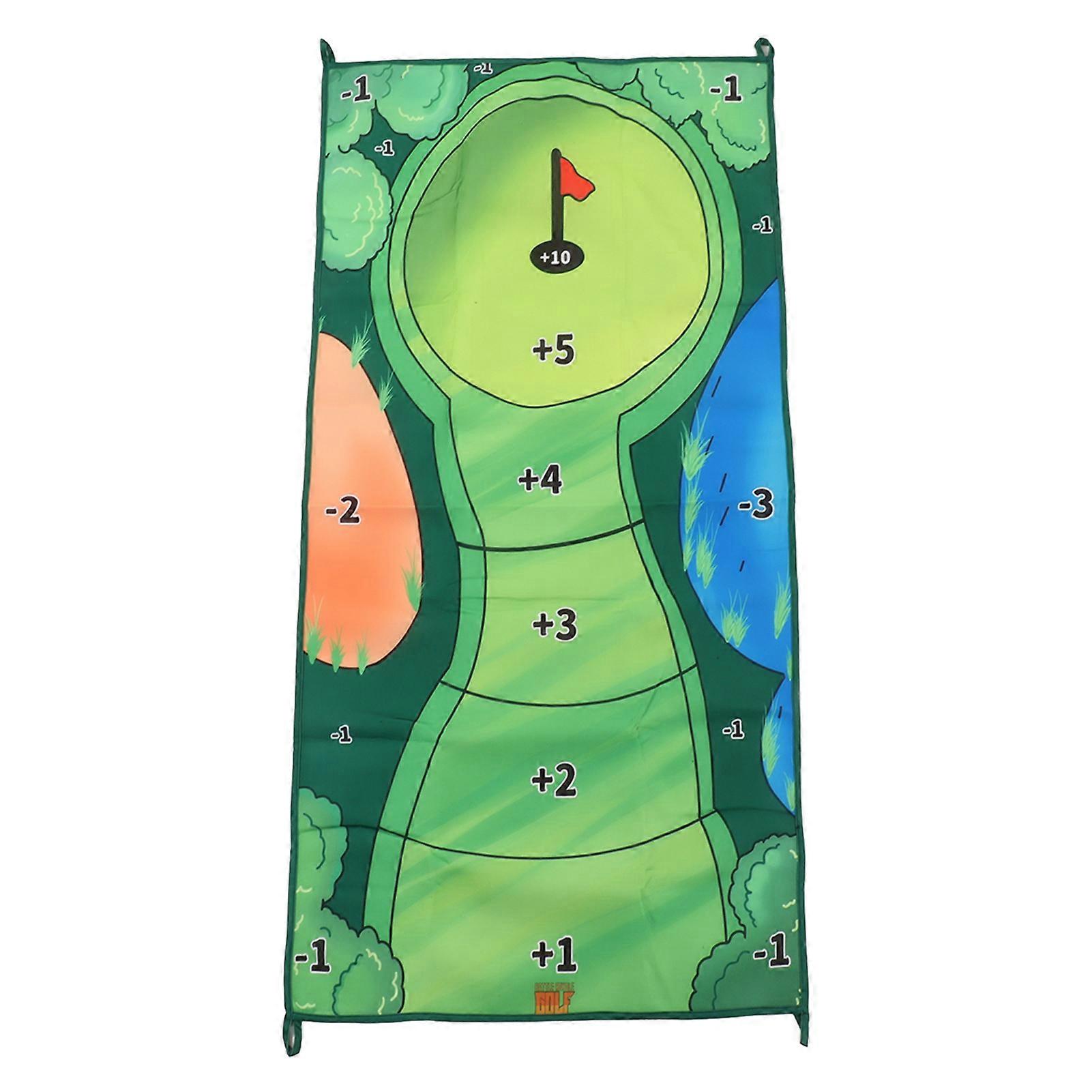 Chipping Game Mat Interactive Throwing Game Rolling Portable 0.3cm Thickness Stick Chipping Mat Set