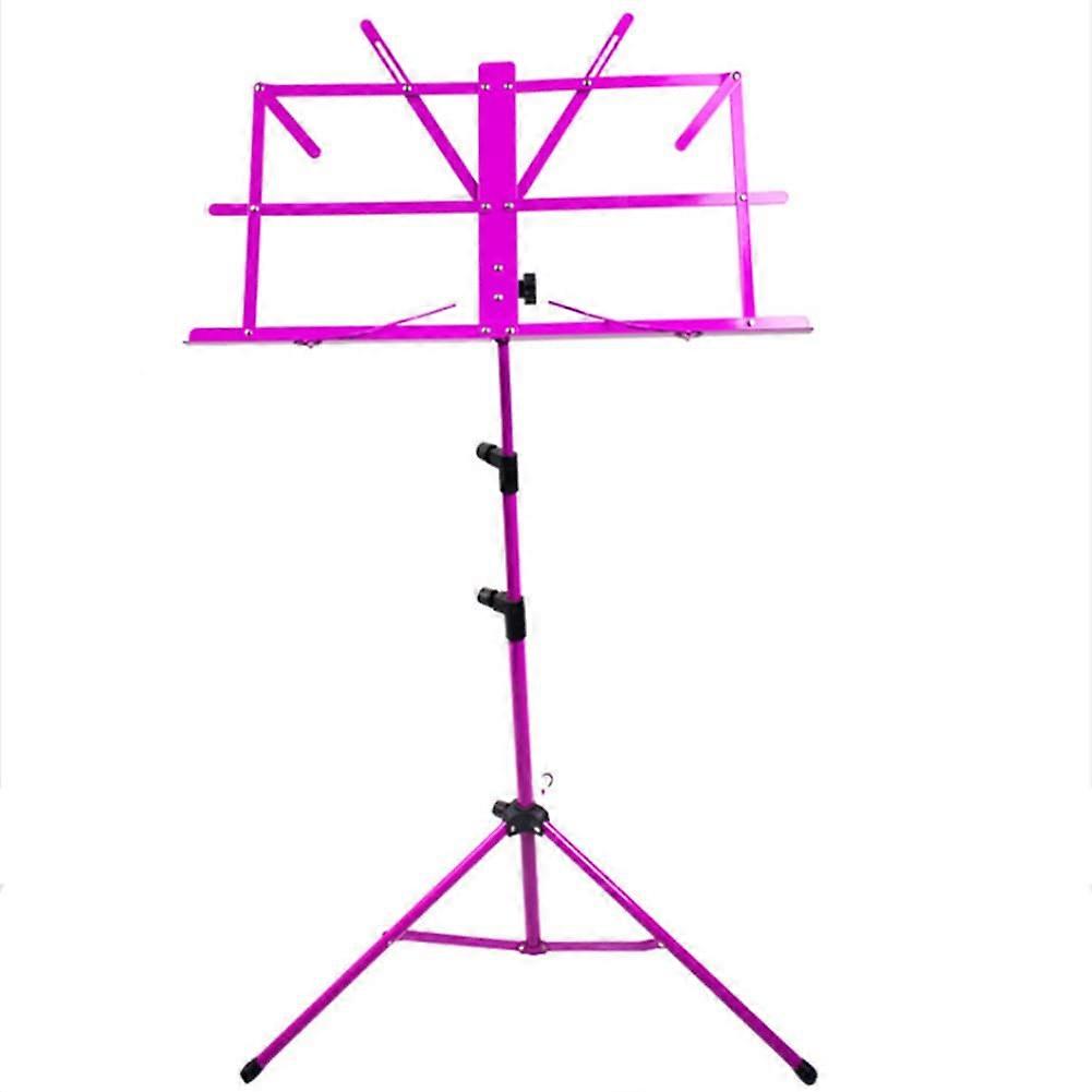 Adjustable Folding Music Stand with Carrying Bag Color Purple