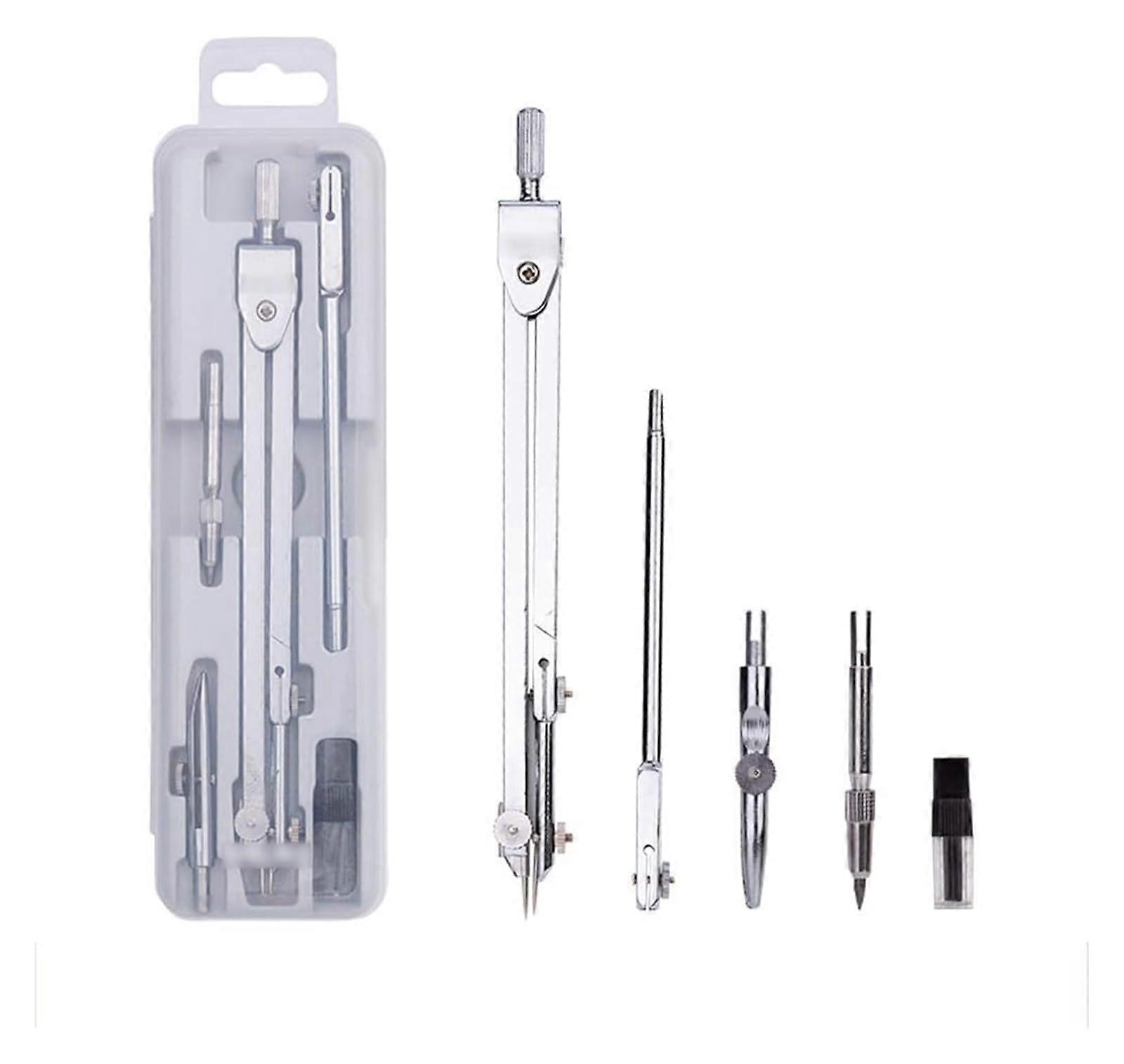 Geometry Set, Protractor Compass, Drafting Tools, Professional Drawing Compass Set for Engineer